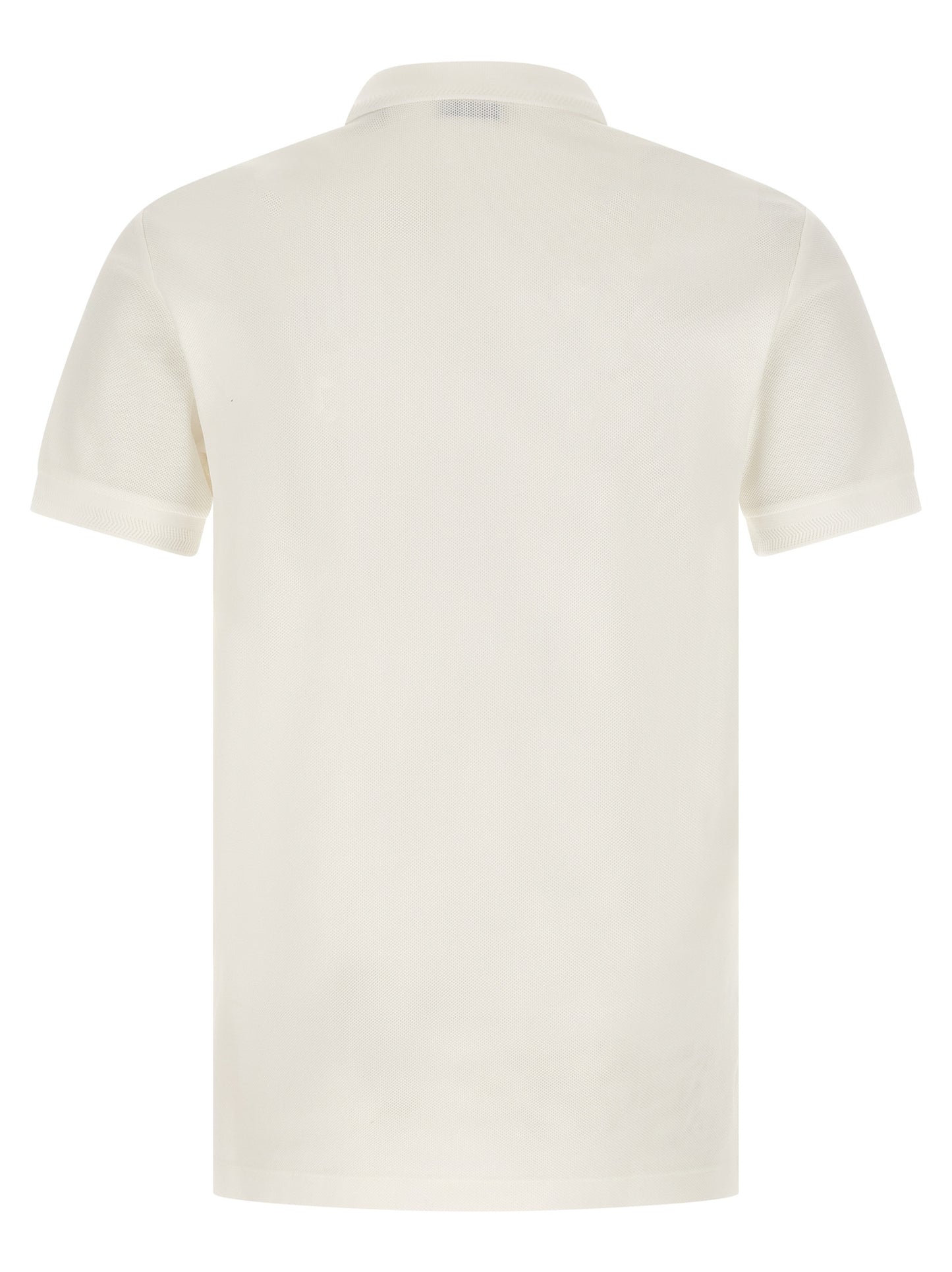 White Cotton Polo Shirt