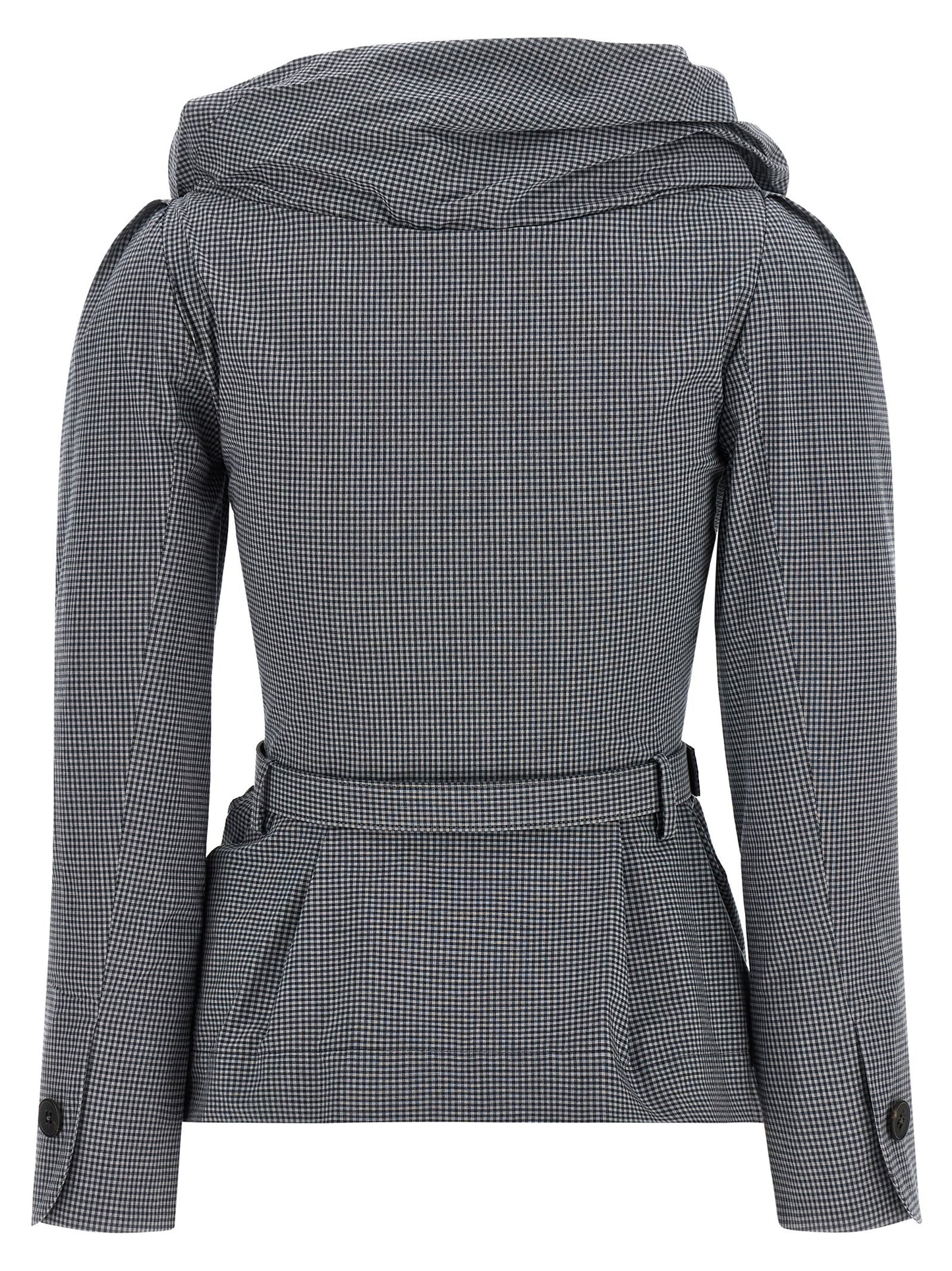 Gray Cotton Blazer