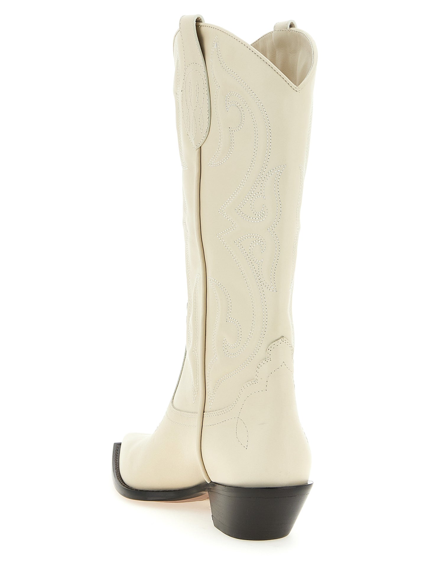 White Calfskin Chelsea Boots
