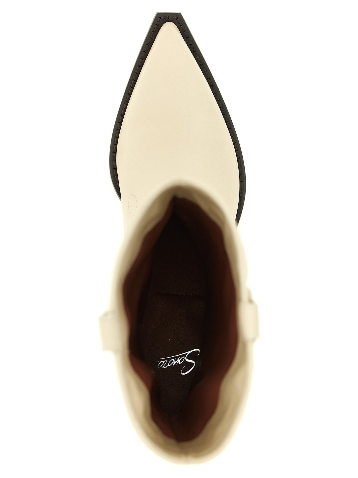 White Calfskin Chelsea Boots