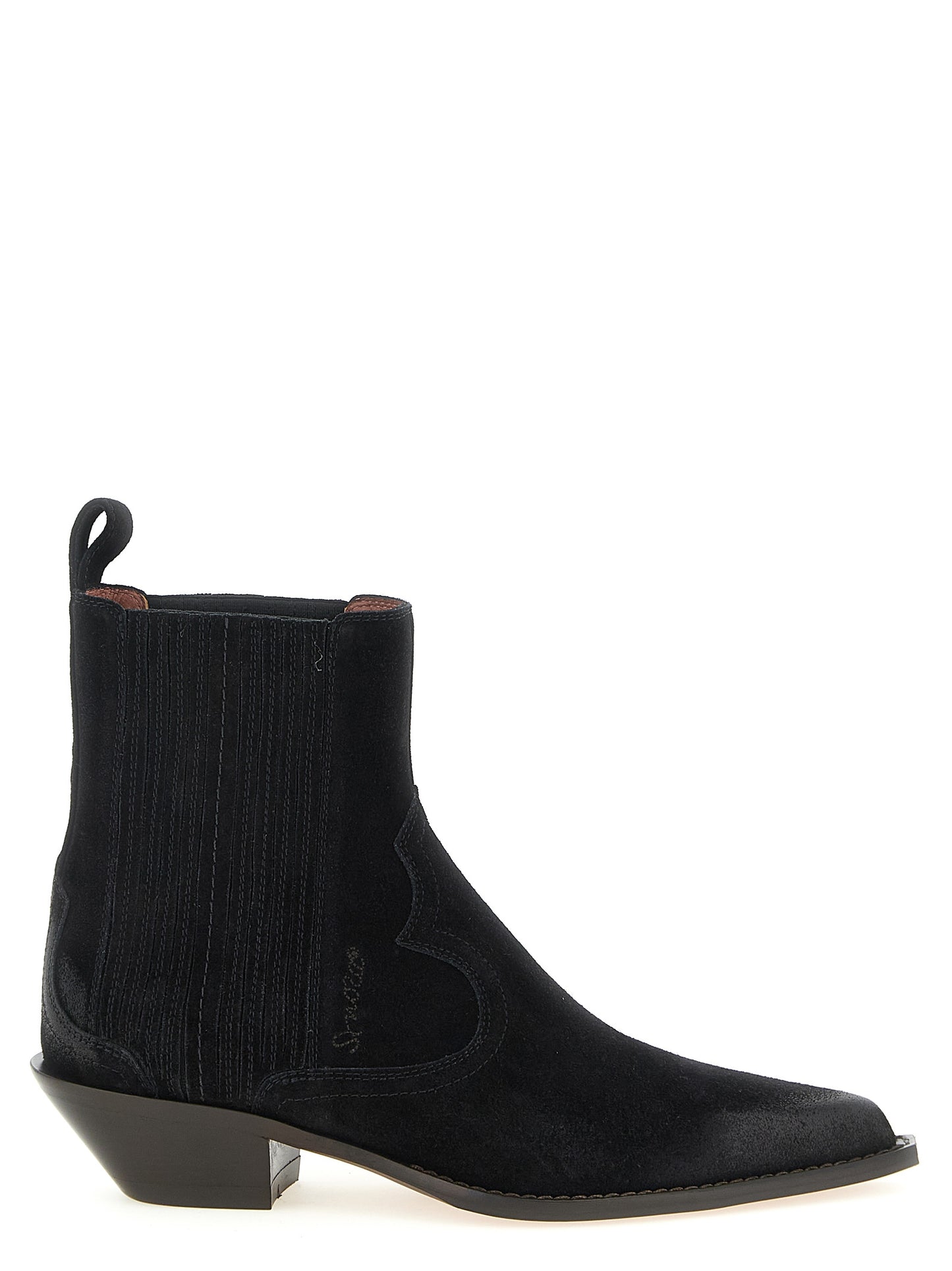 Black Calfskin Chelsea Boots
