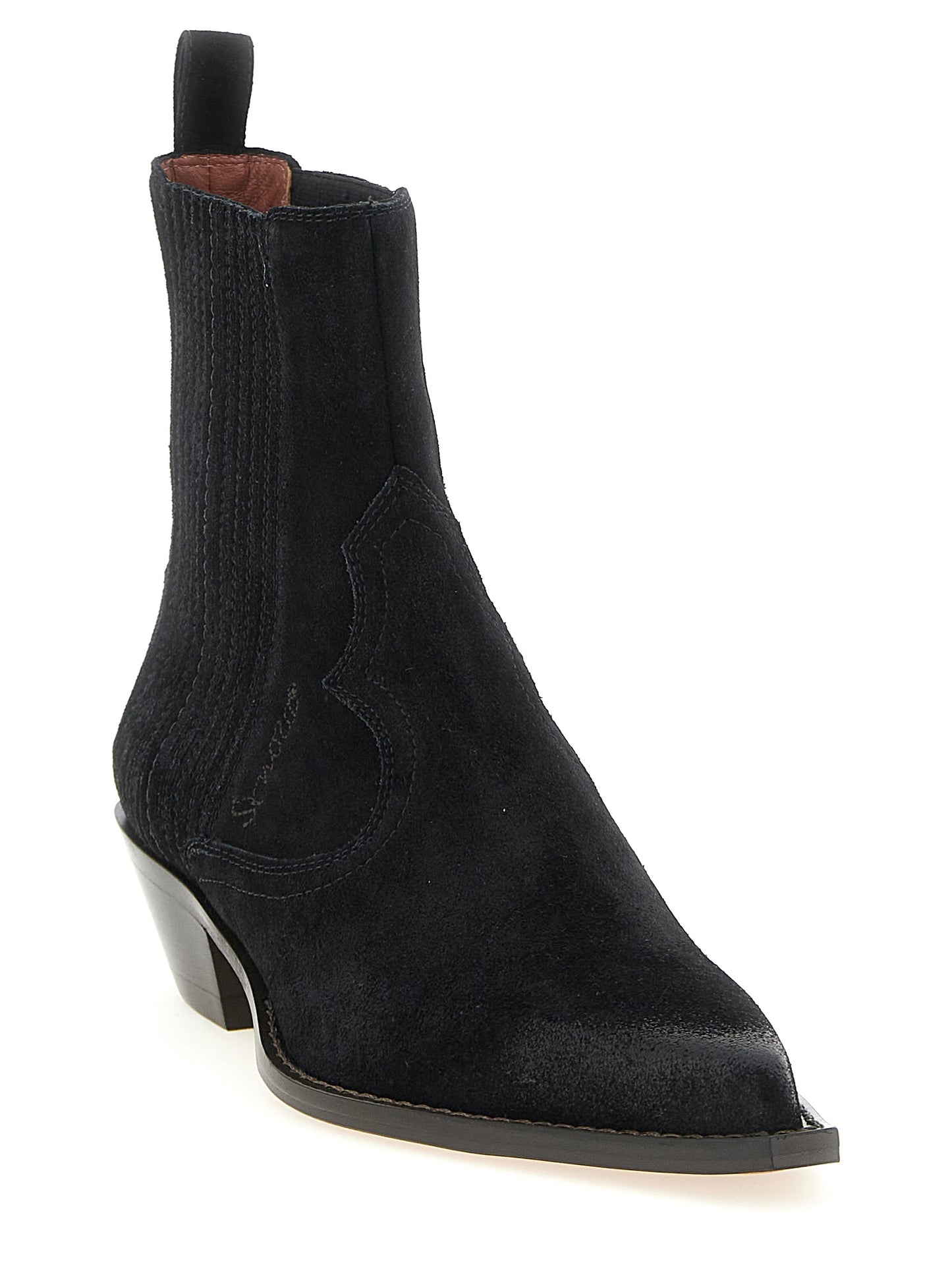 Black Calfskin Chelsea Boots
