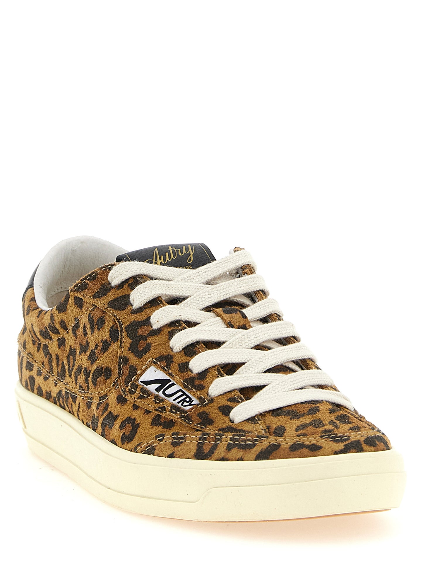 Brown Cowhide Low Top Sneakers