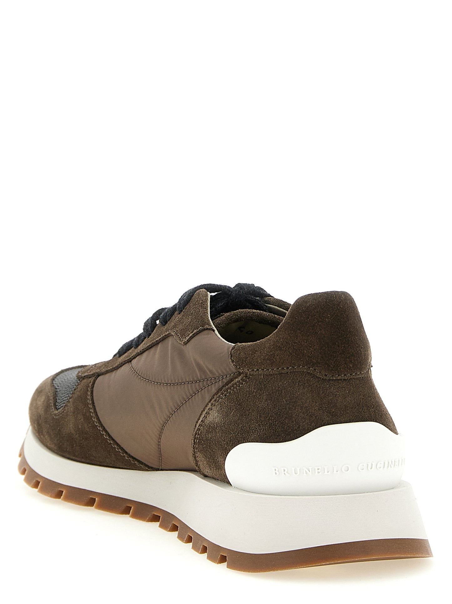 Bicolor Calfskin Athletic Sneakers