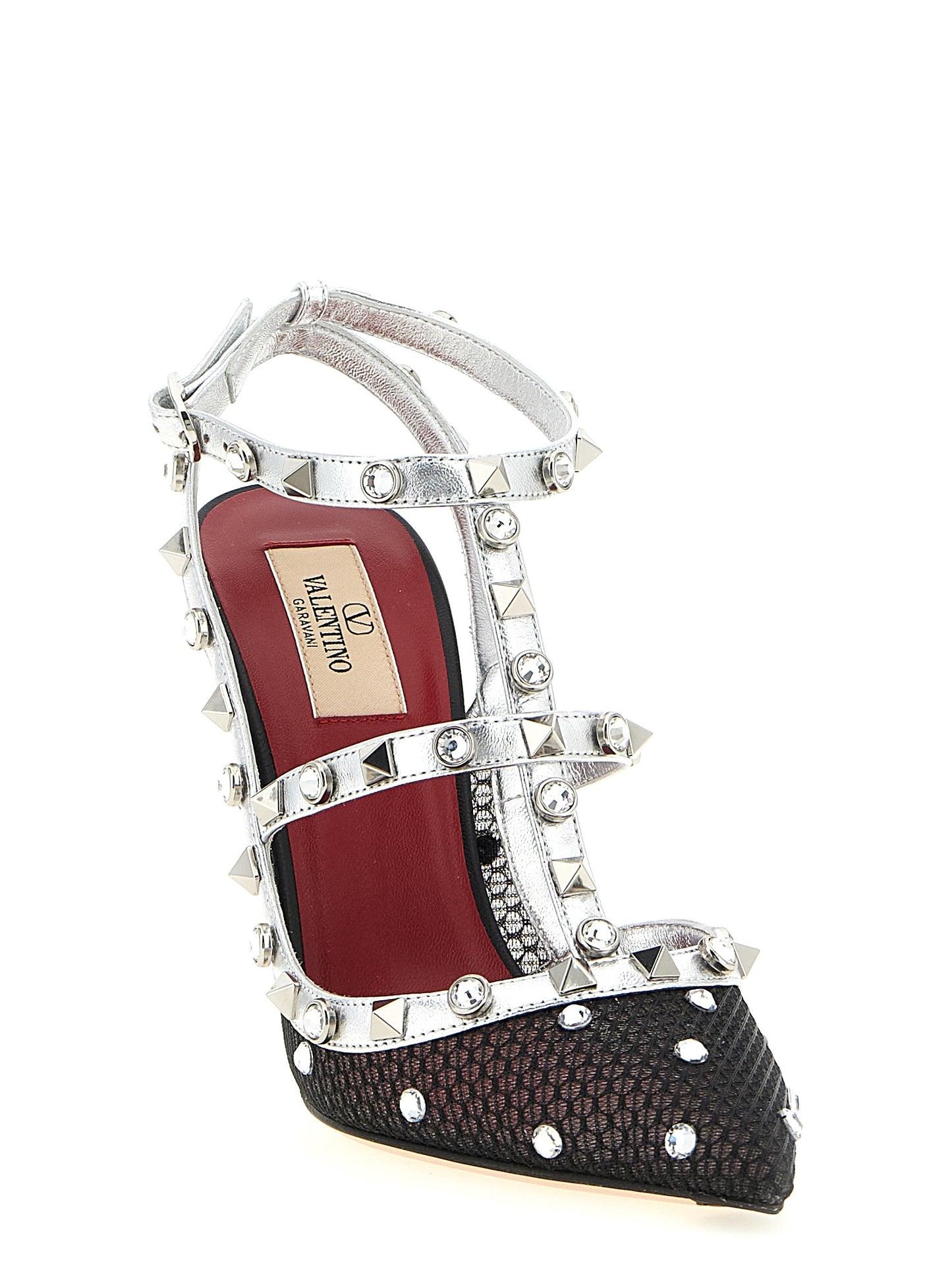 Multicolor Polyester High Heel Pumps