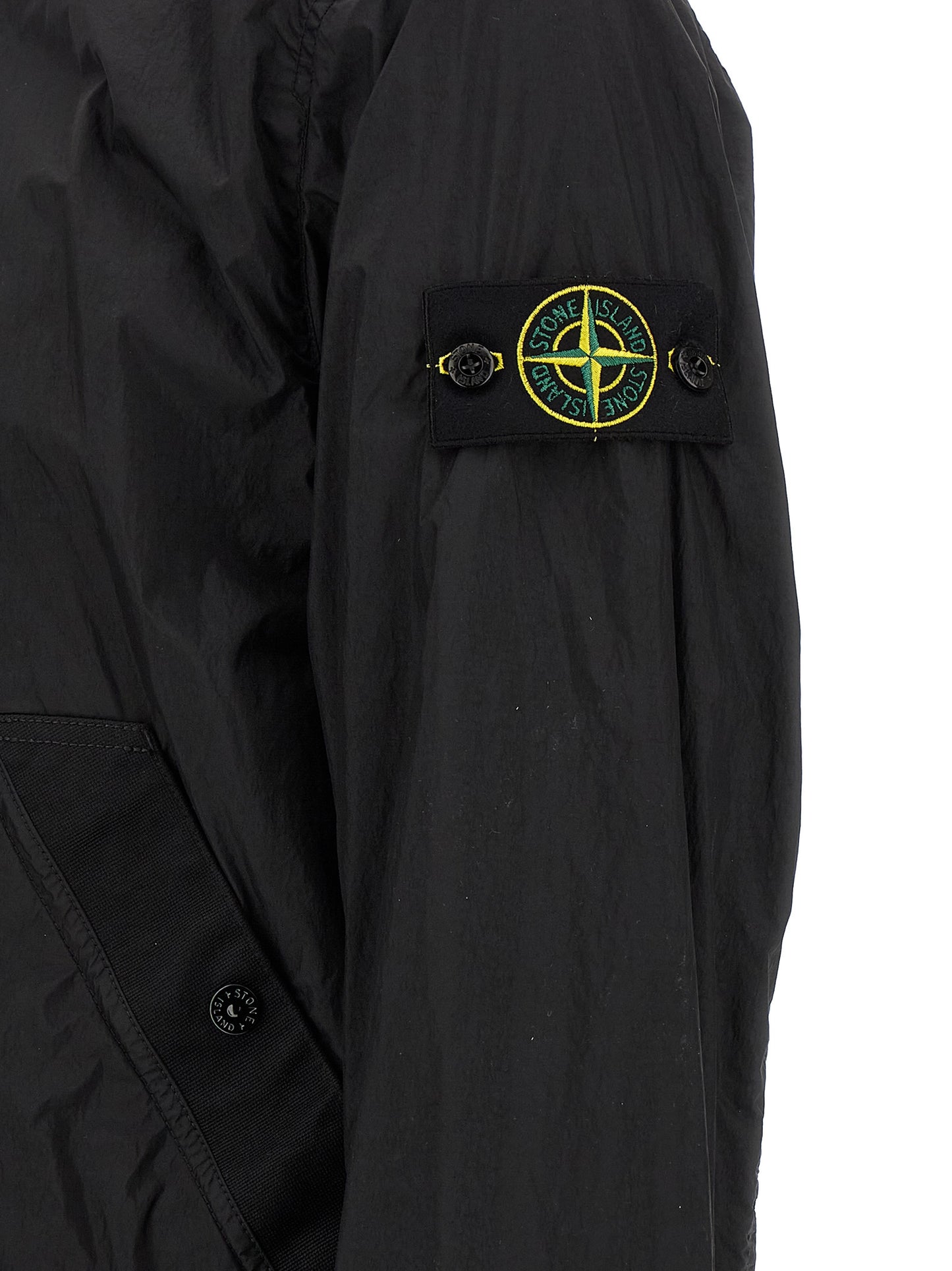 Black Polyamide Full-Length Jacket