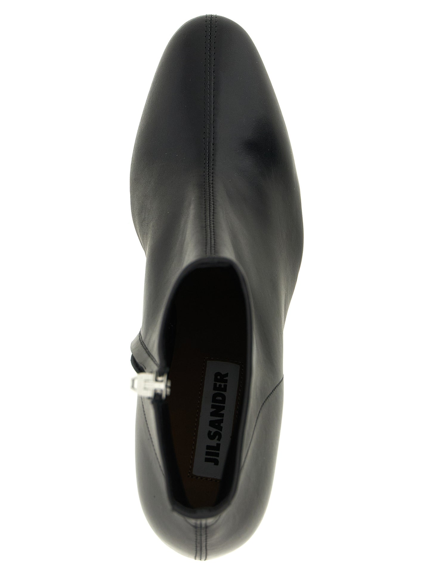 Black Calfskin Ankle Boots