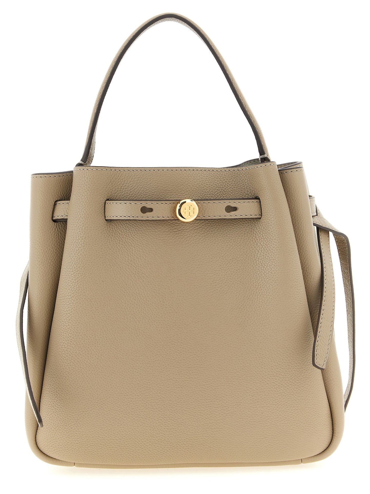 Beige Cowhide Handbag