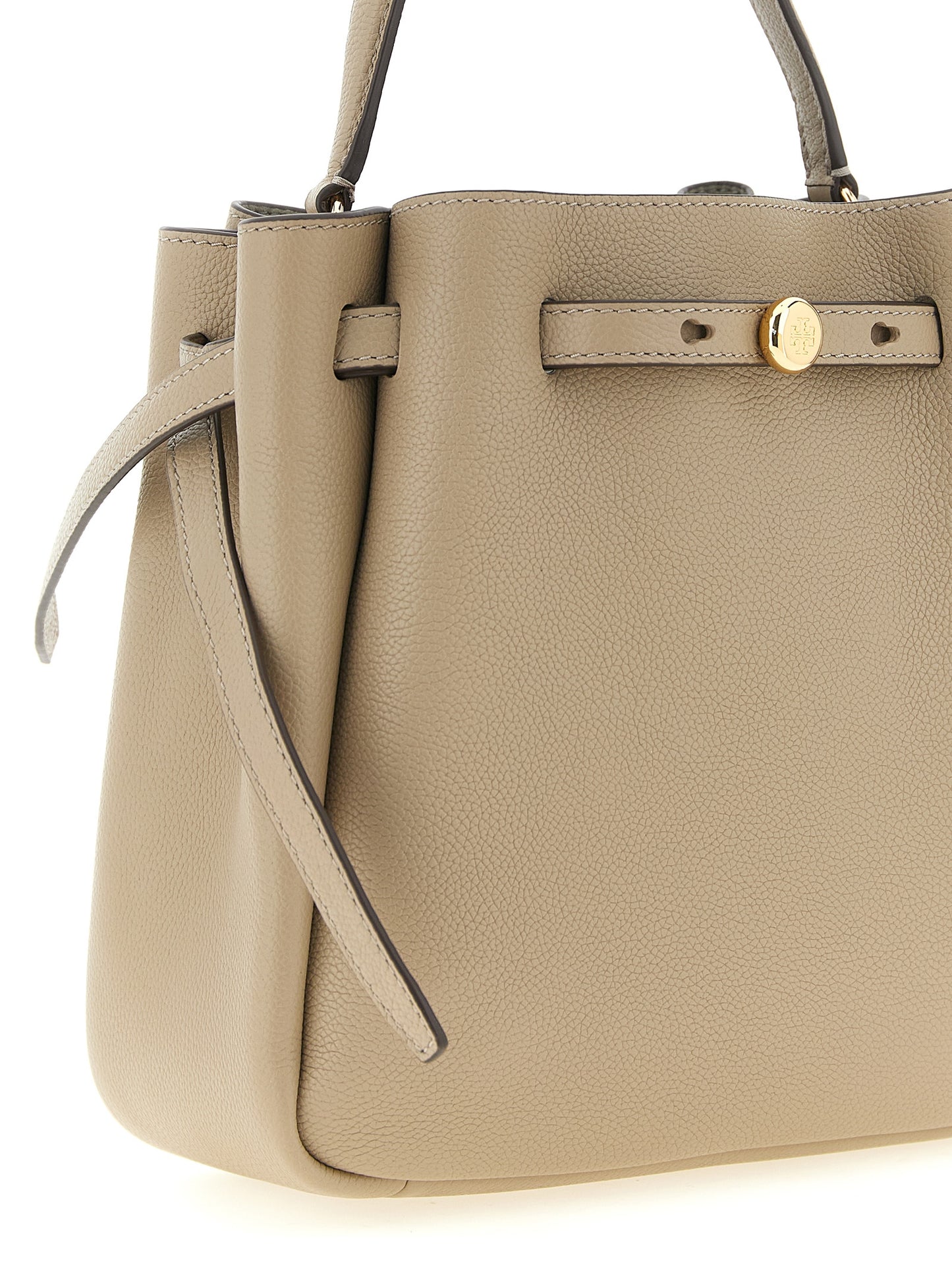 Beige Cowhide Handbag