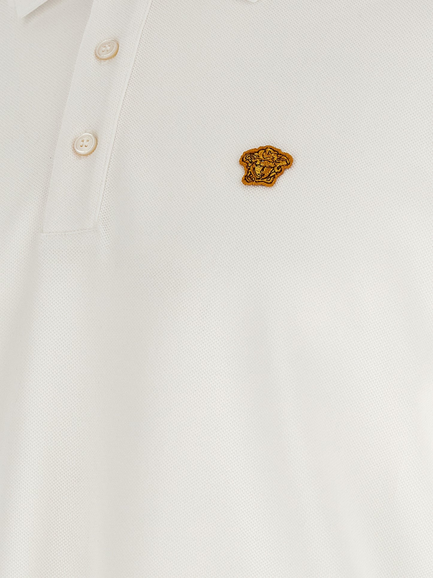 White Cotton Polo Shirt