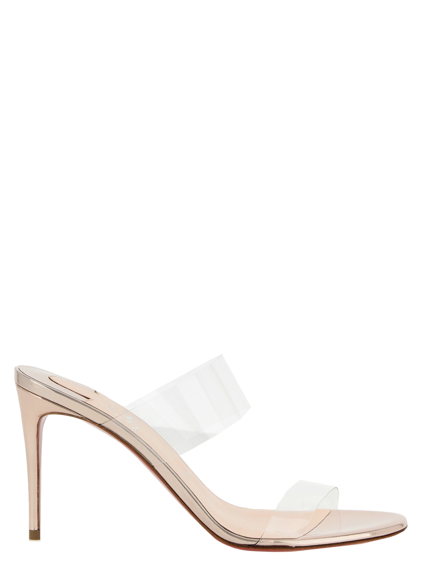 Multicolor Calfskin Stiletto Heel Sandals