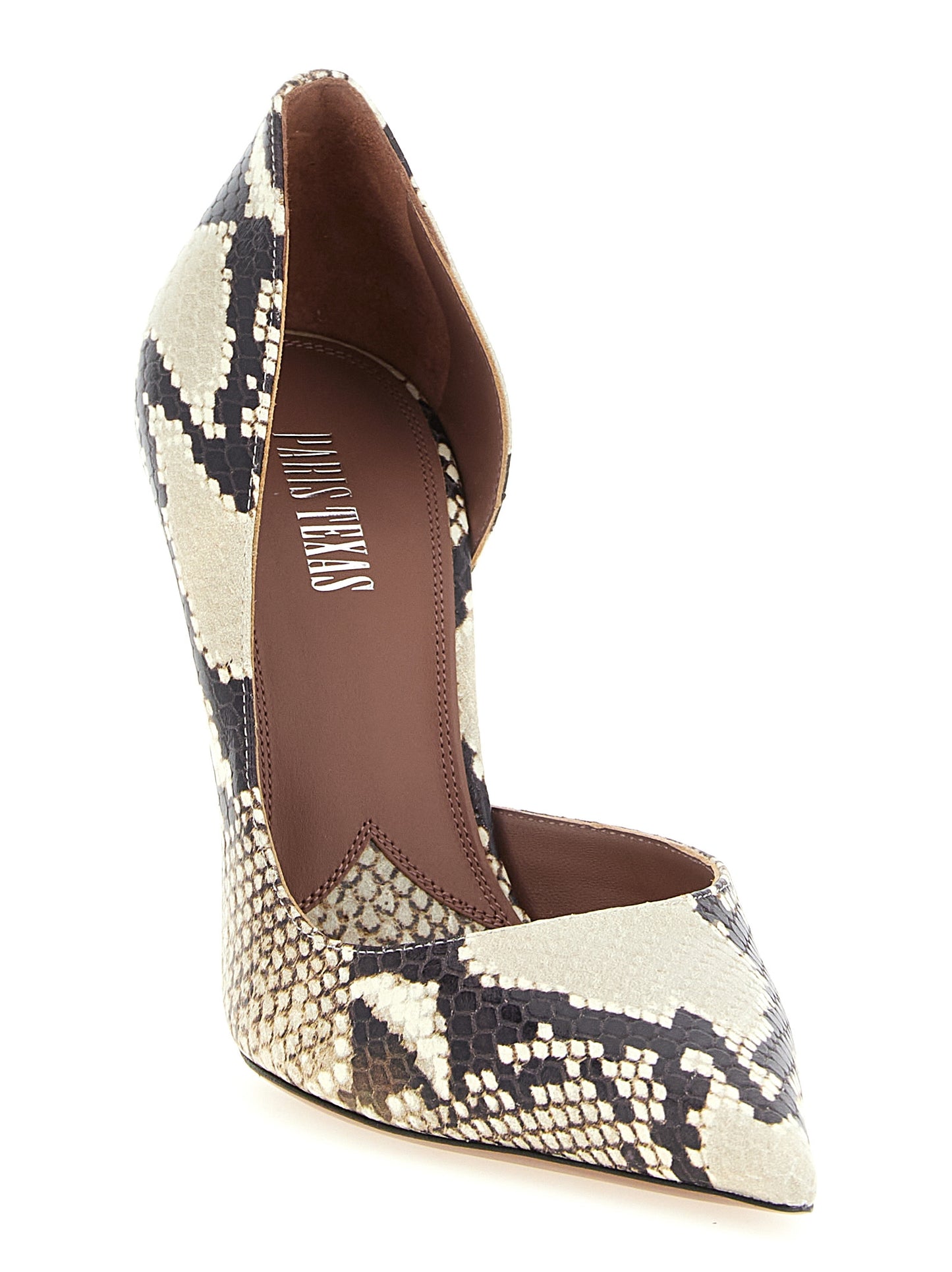 Beige Calfskin High Heel Pumps