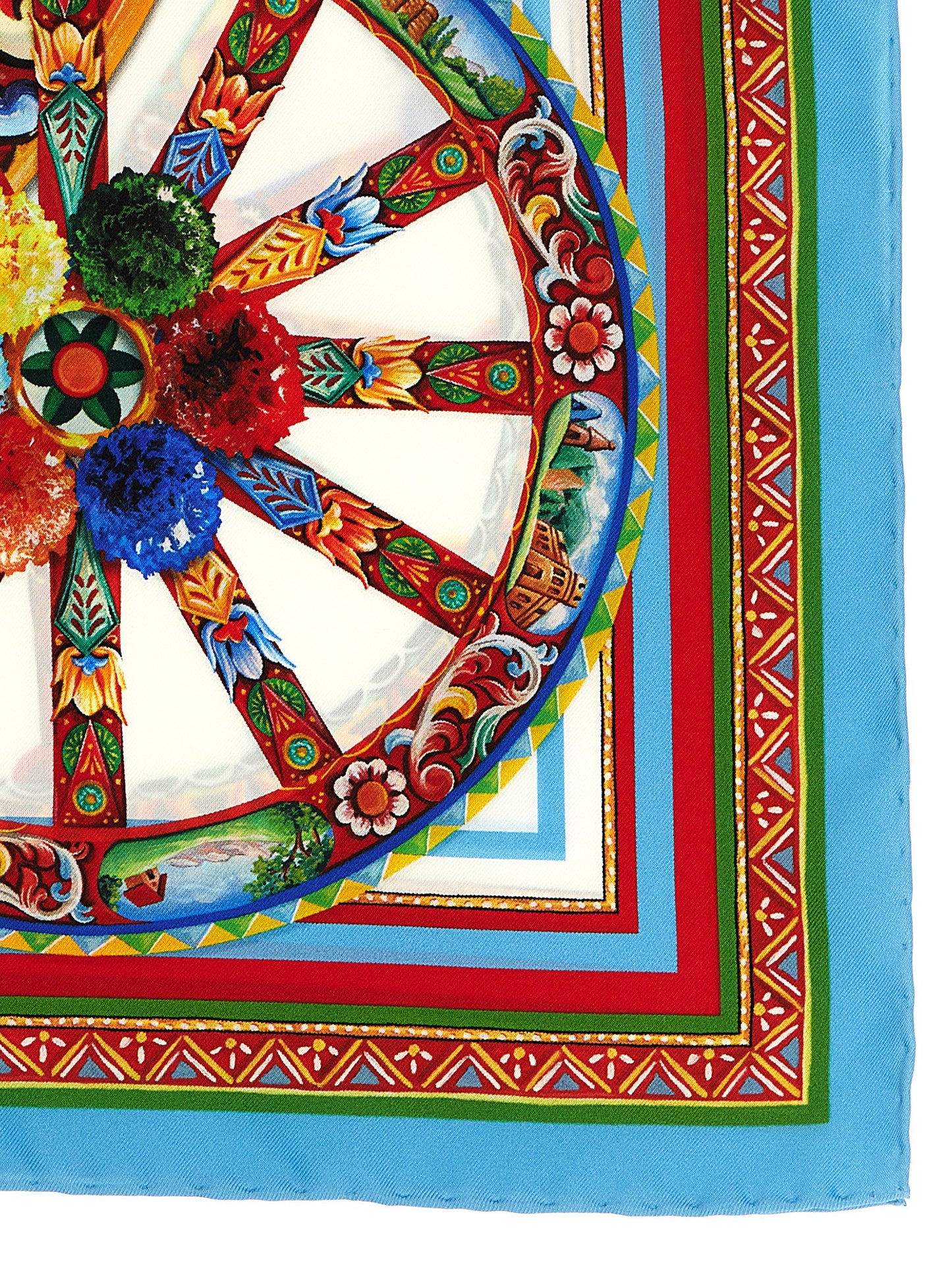 Multicolor Silk Scarf