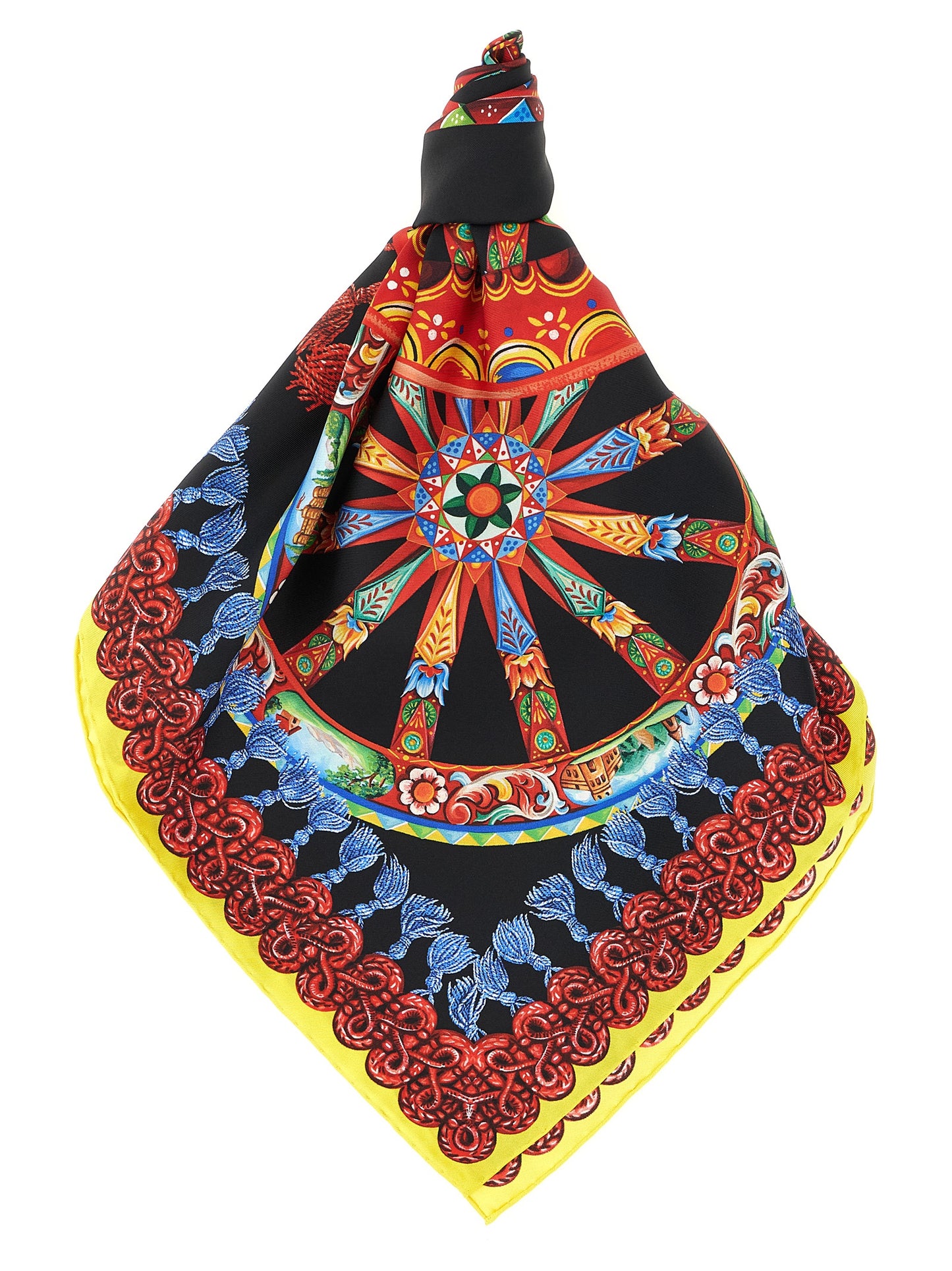 Multicolor Silk Scarf