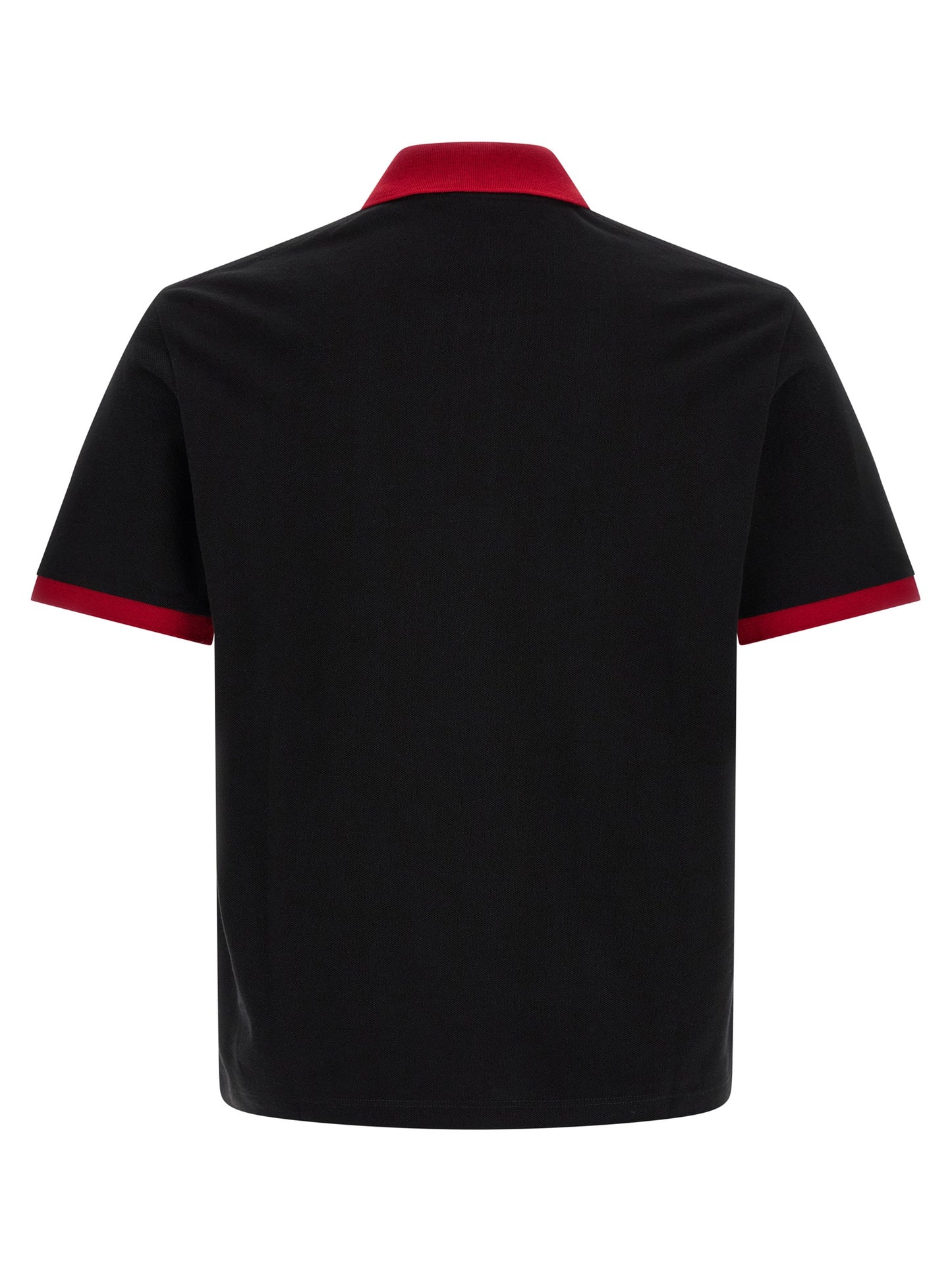 Black Cotton Polo Shirt