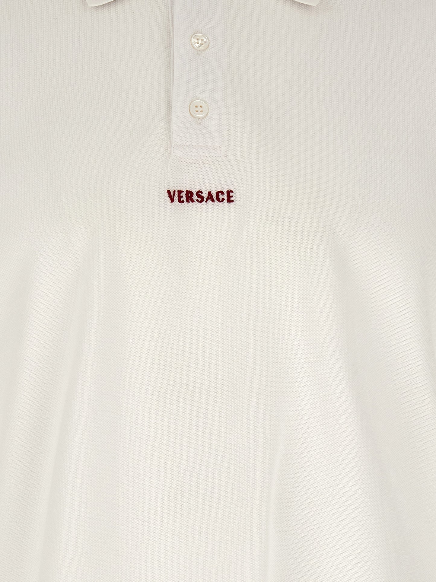 White Cotton Polo Shirt