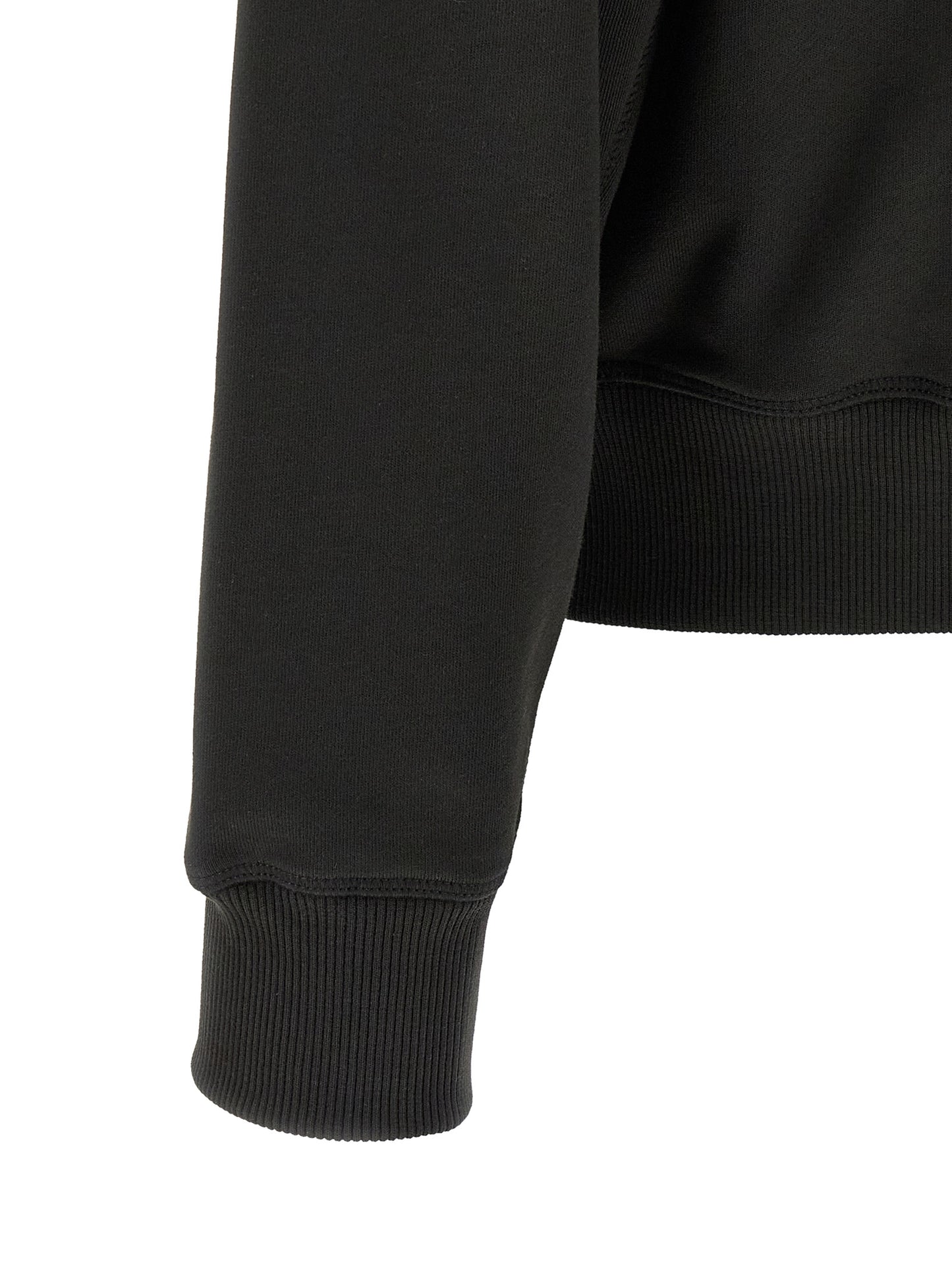 Black Cotton Sweatshirt