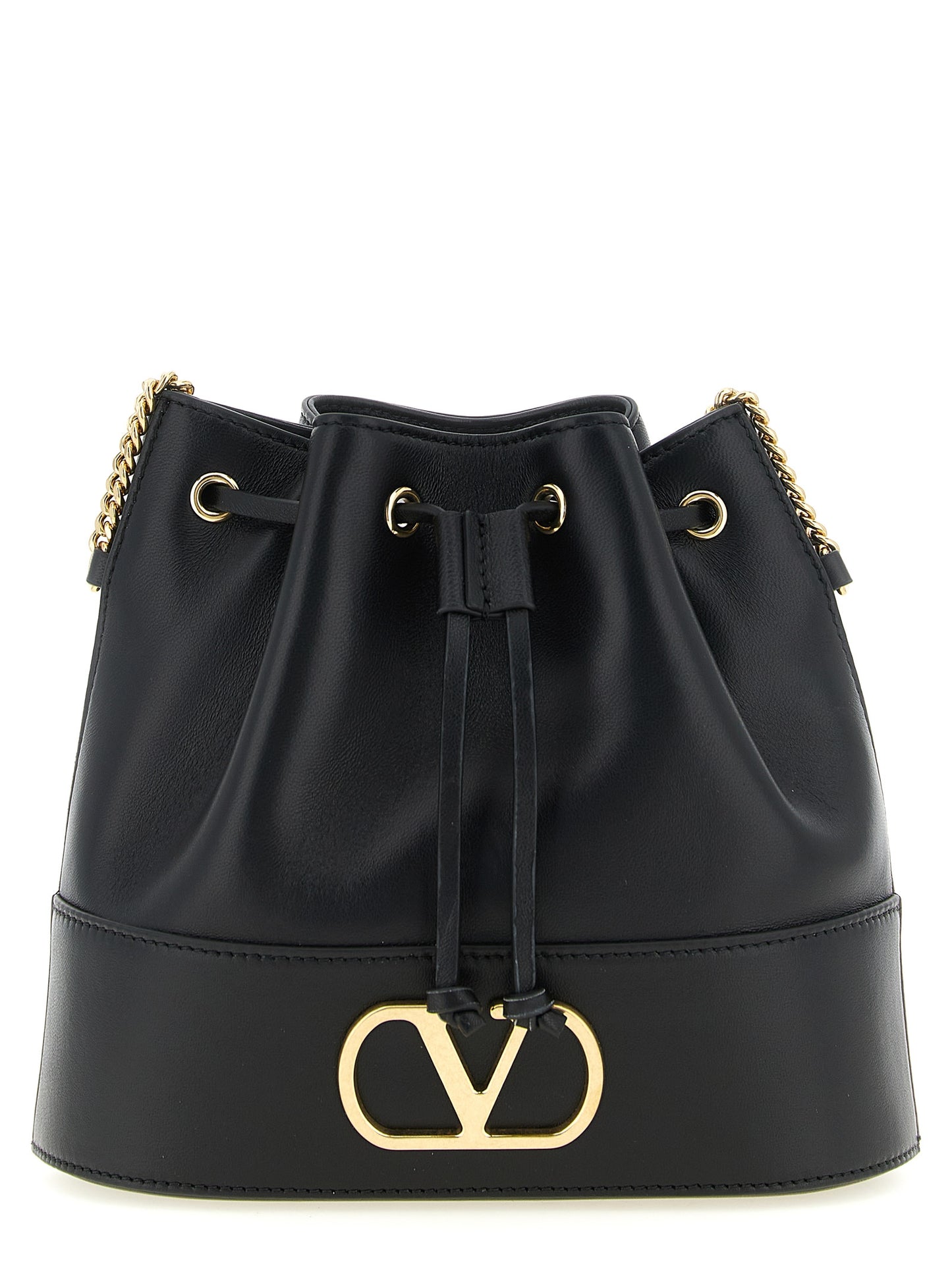 Black Lamb Leather Crossbody Bag