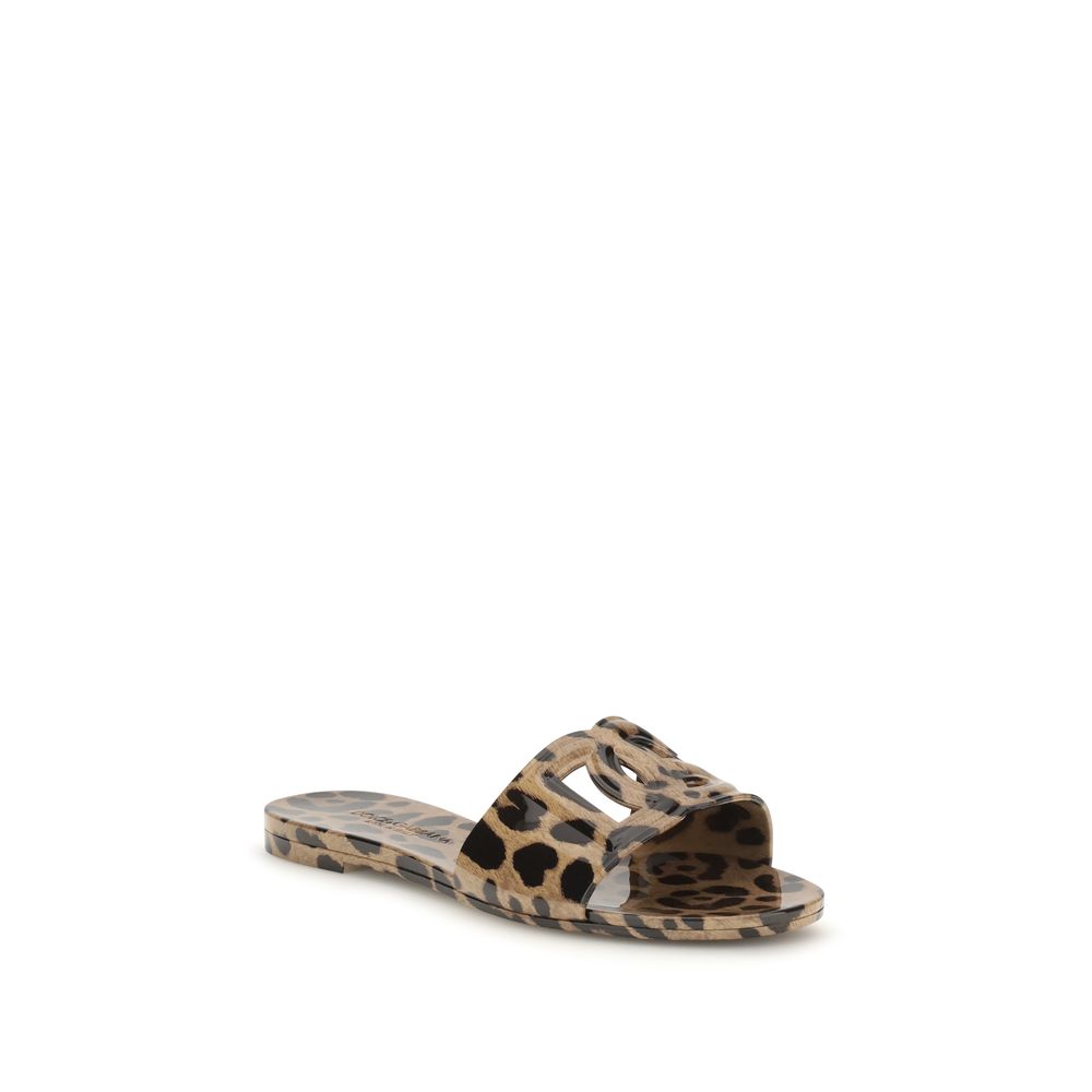Multicolor Rubber Flat Sandals