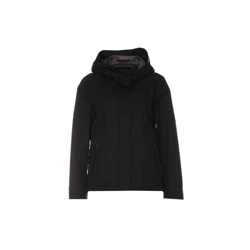 Black Polyester Shell Jacket