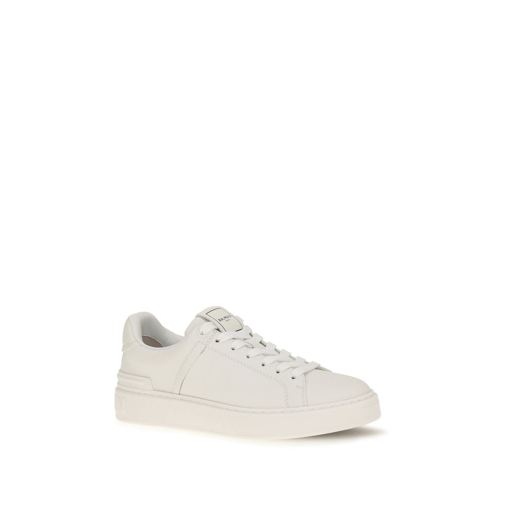 White Calf Leather Bos Taurus Athletic Sneakers