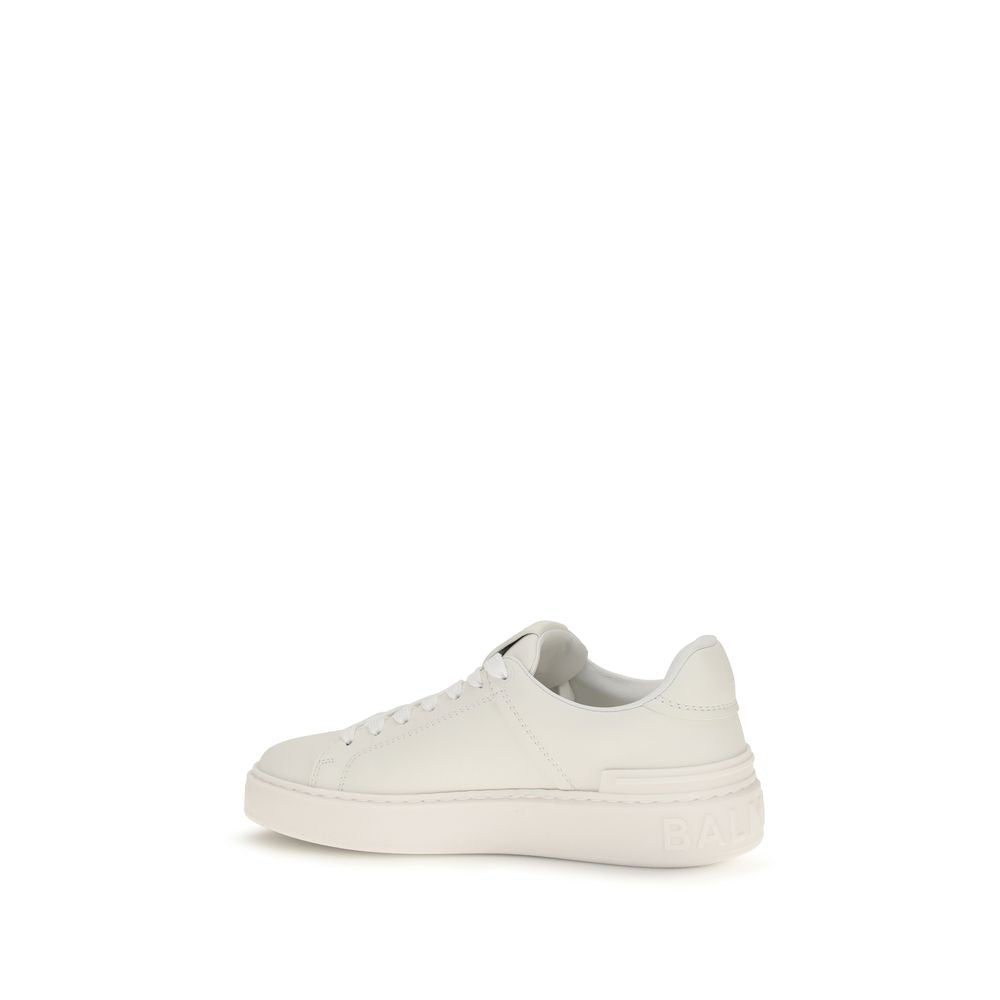 White Calf Leather Bos Taurus Athletic Sneakers