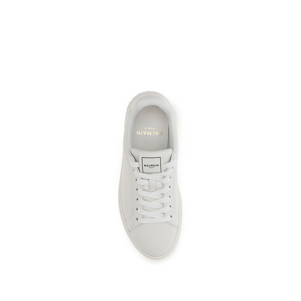 White Calf Leather Bos Taurus Athletic Sneakers