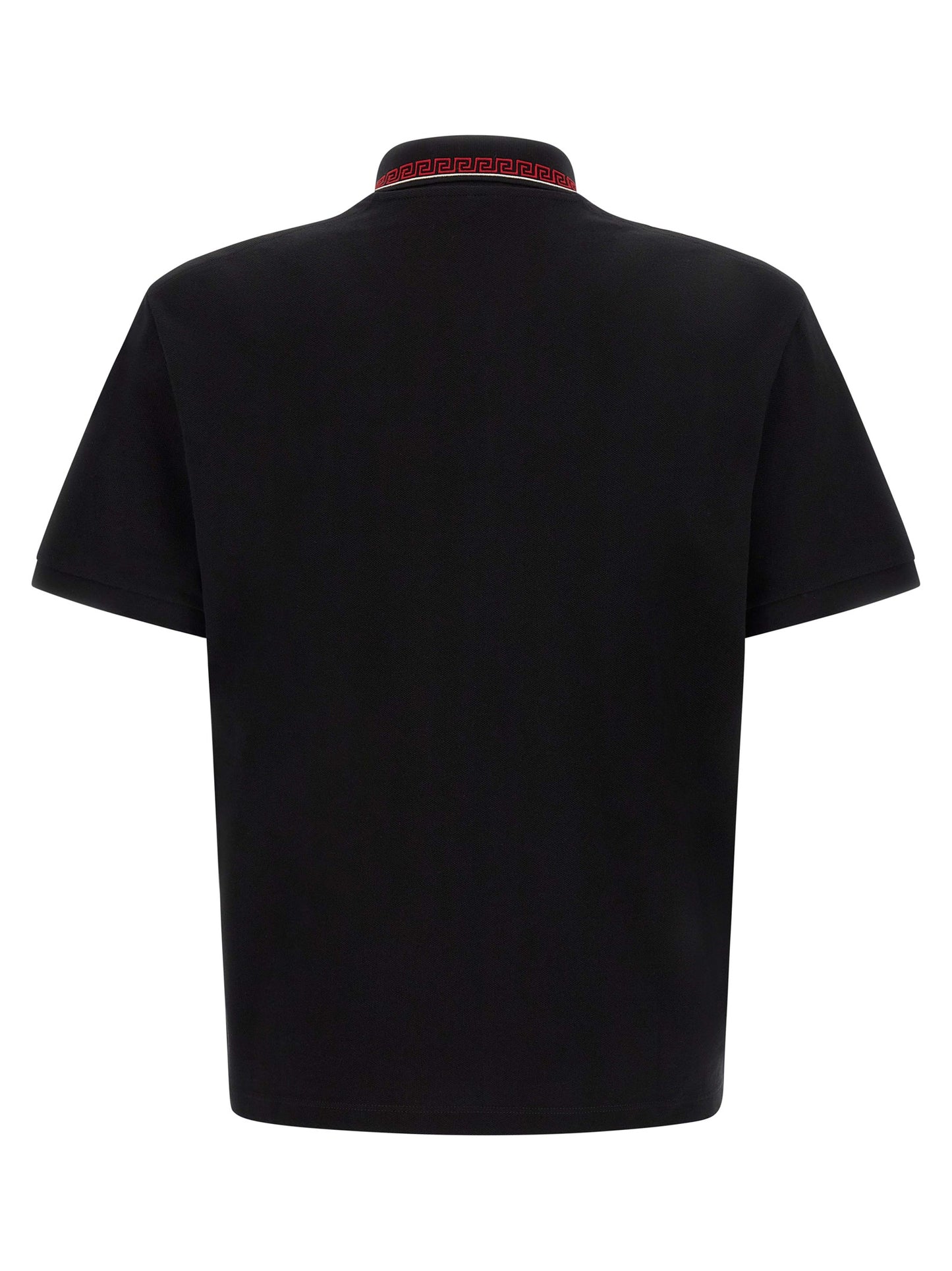Black Cotton Polo Shirt