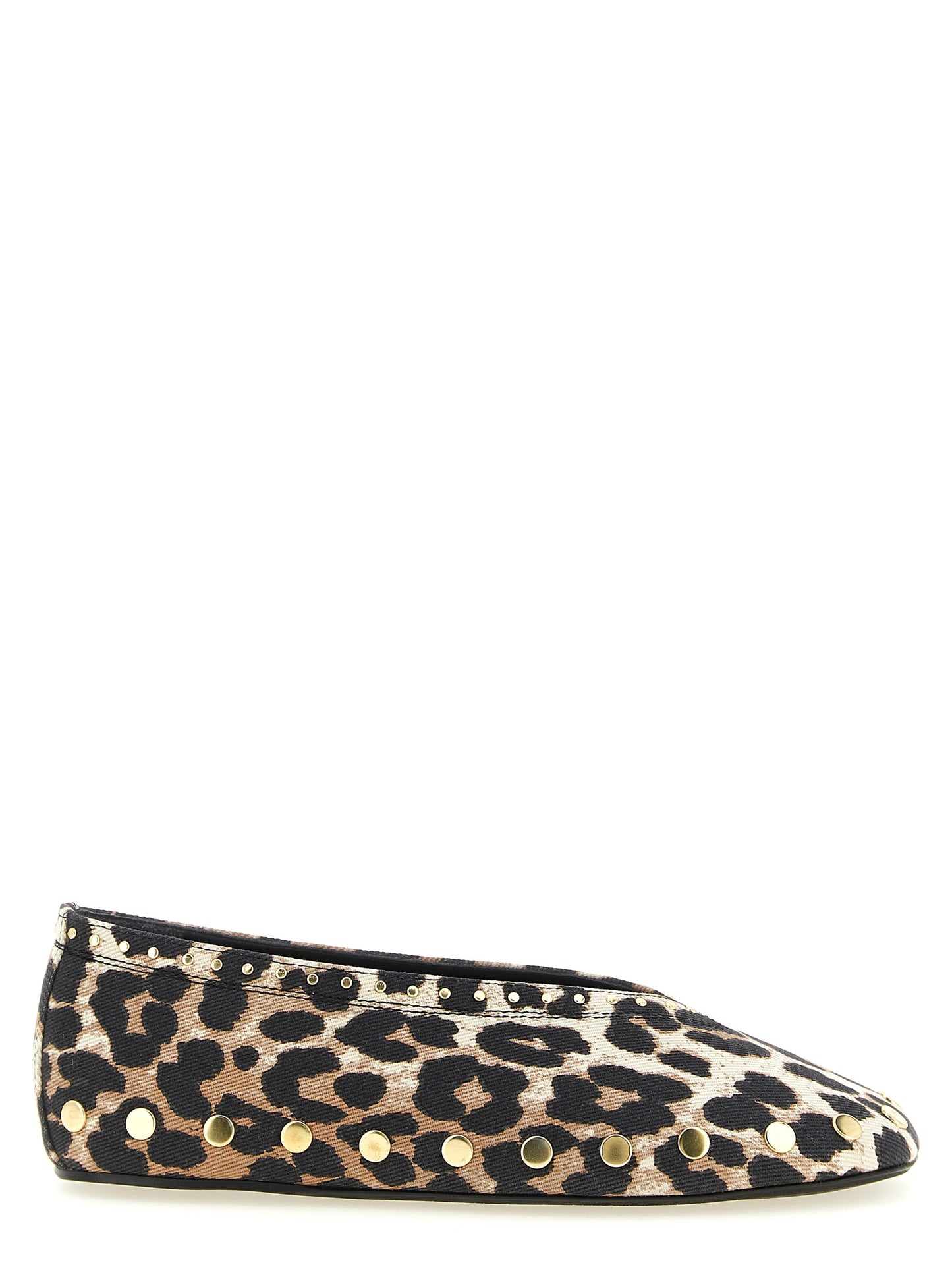 Multicolor Cotton Ballet Flats