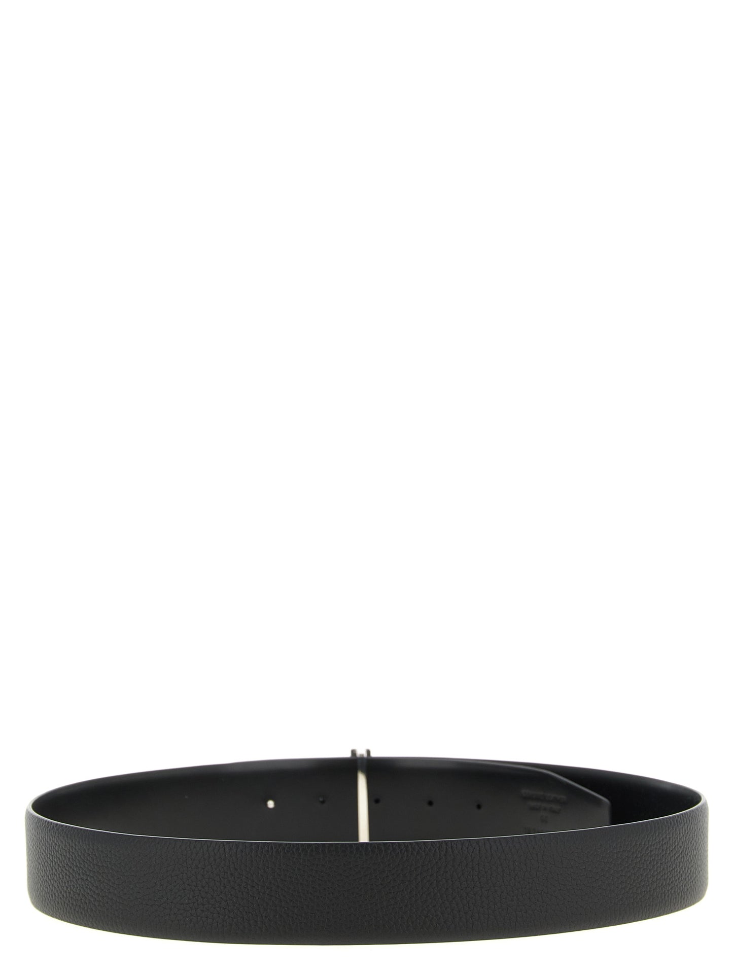 Black Calfskin Regular Belt