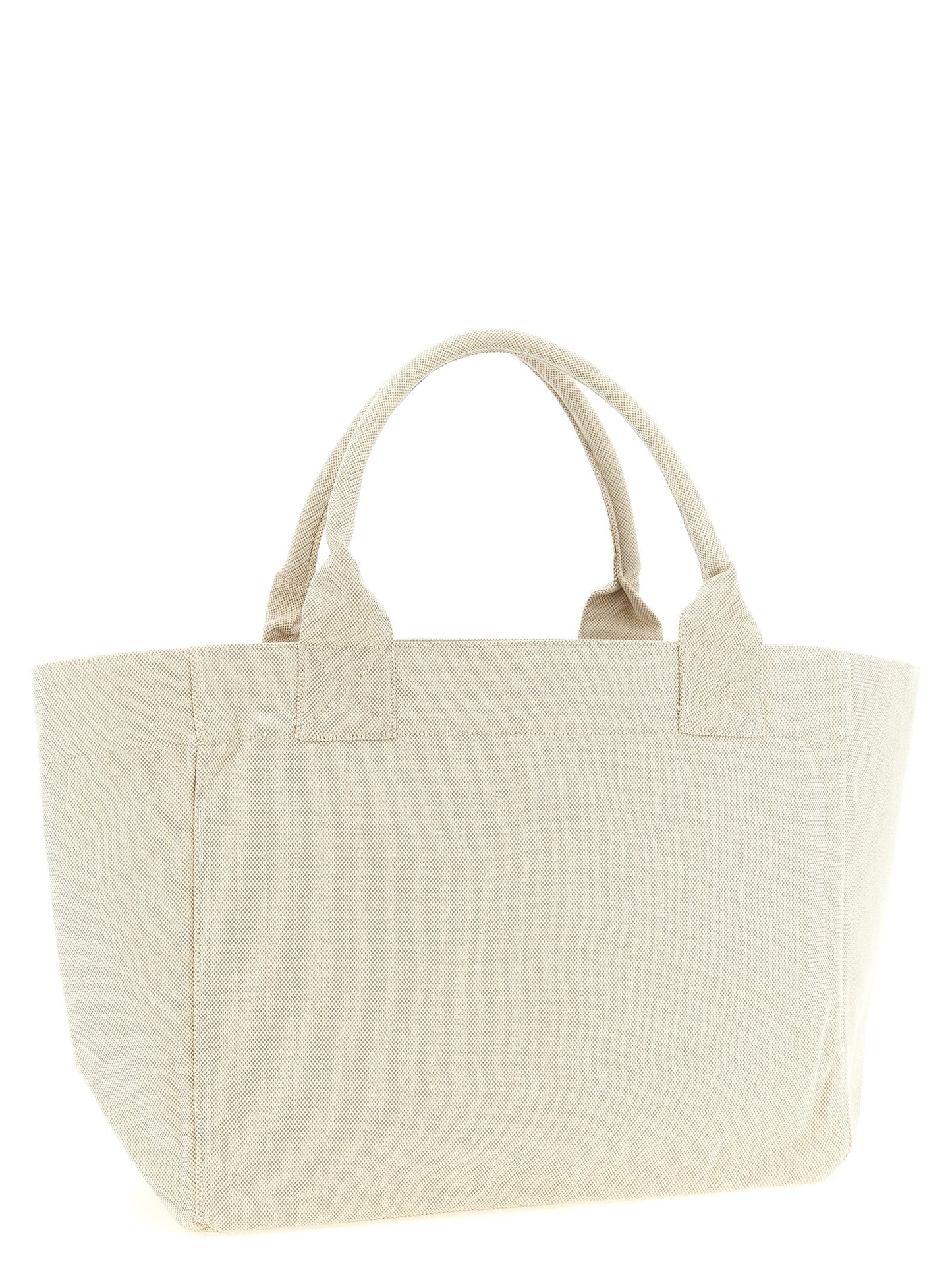 Beige Recycled Cotton Tote Bag