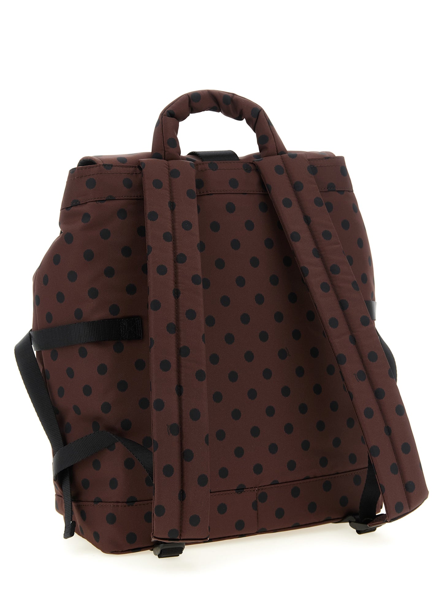 Brown Recycled Polyamide Backpack