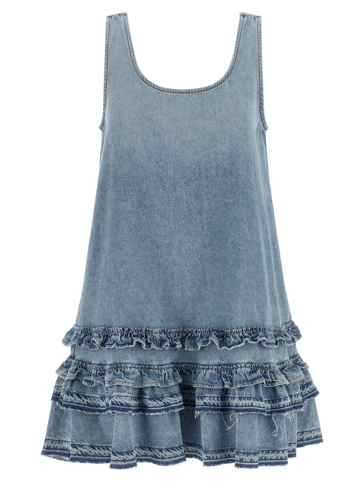 Blue Organic Cotton Short Dress