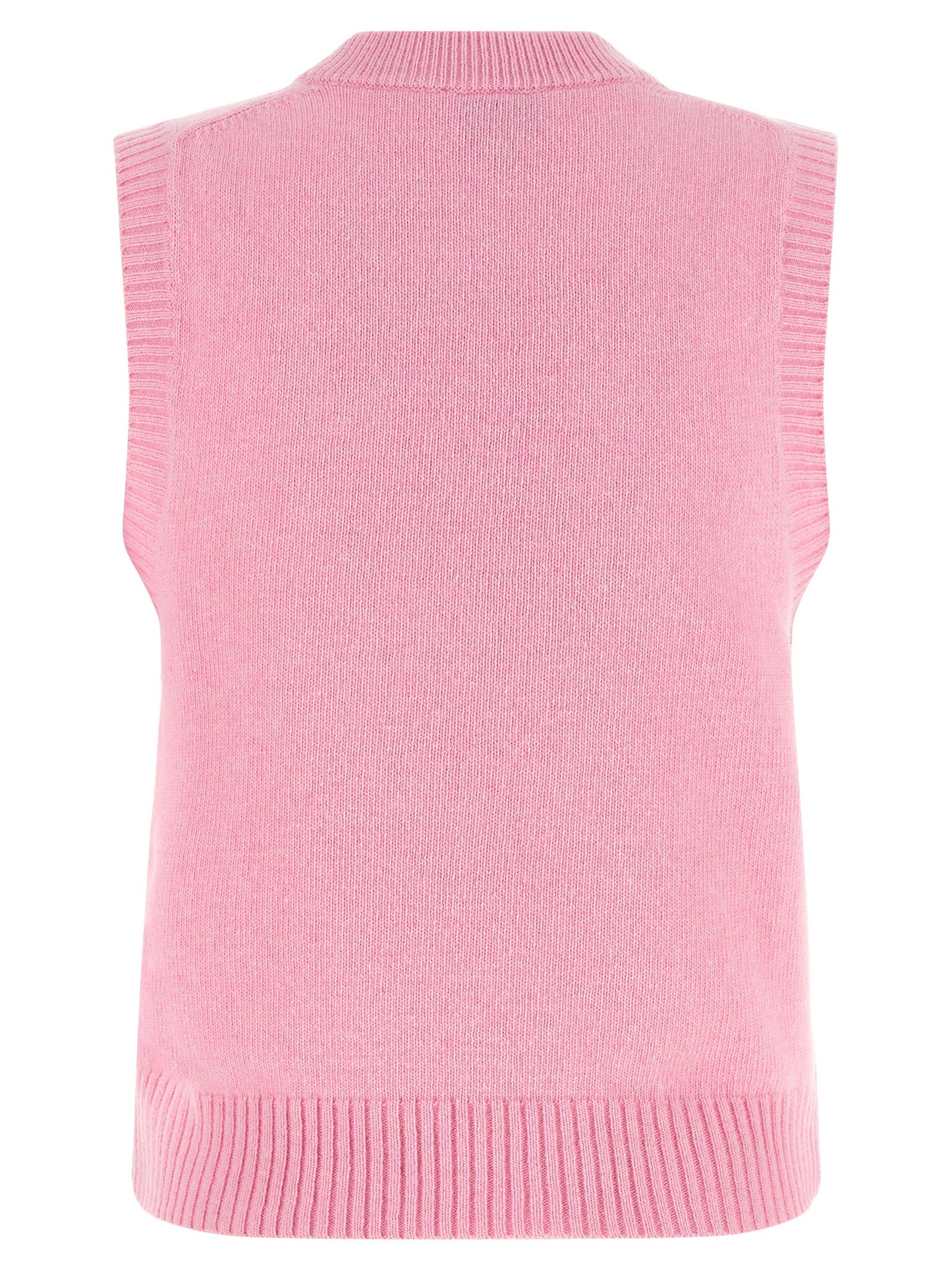 Multicolor Wool Sleeveles Sweater