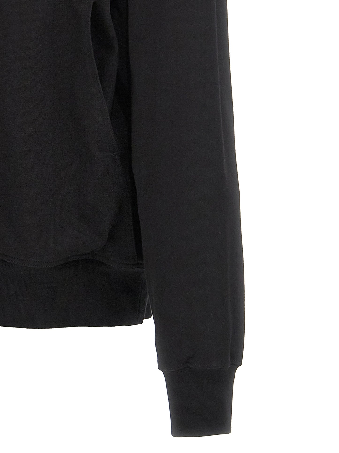 Black Cotton Hoodie