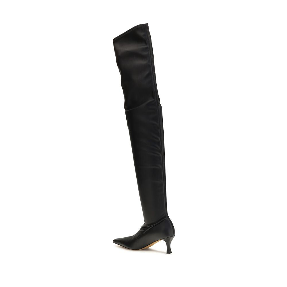 Black Polyurethane Over The Knee