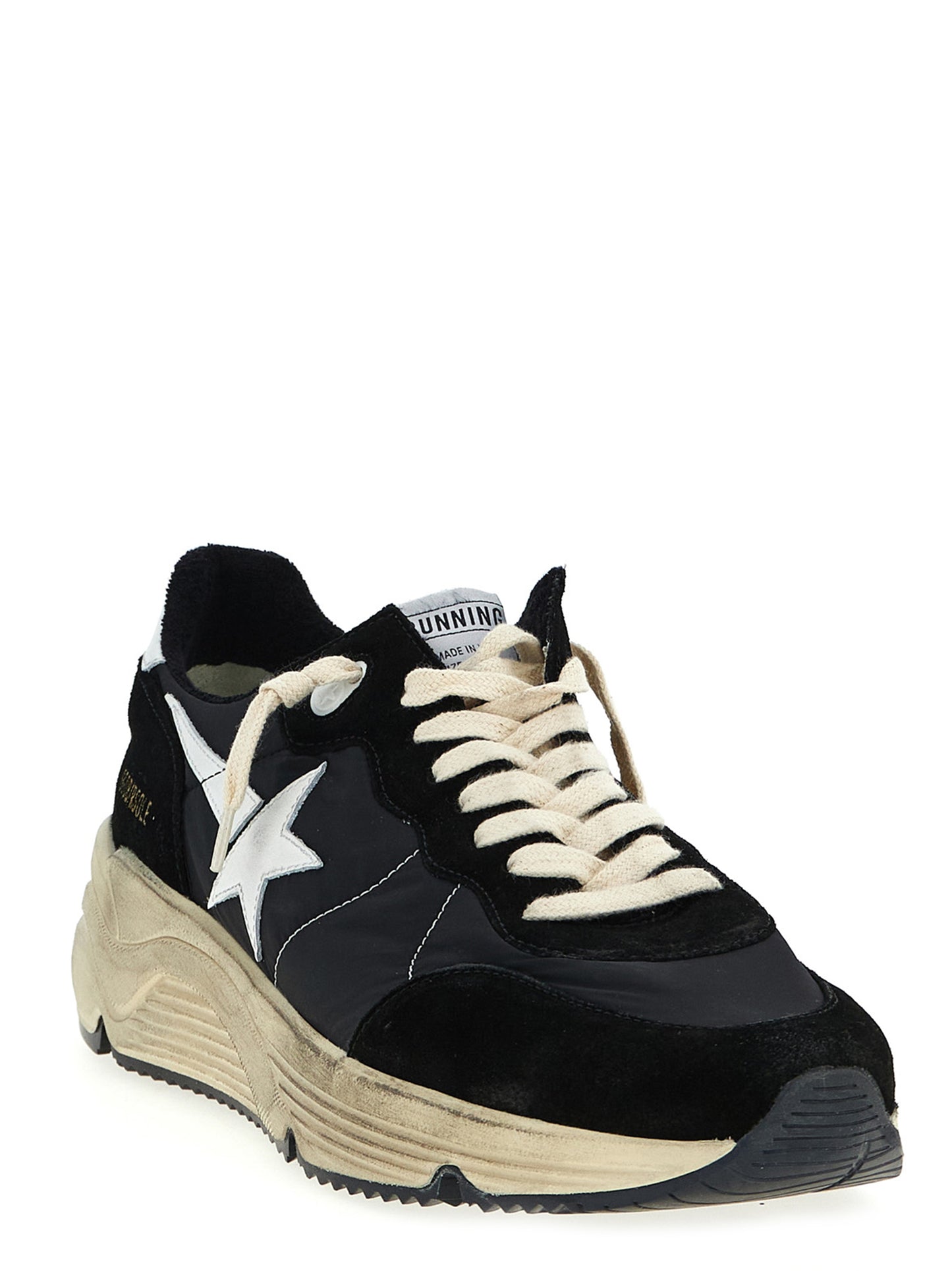 Bicolor Polyester Athletic Sneakers