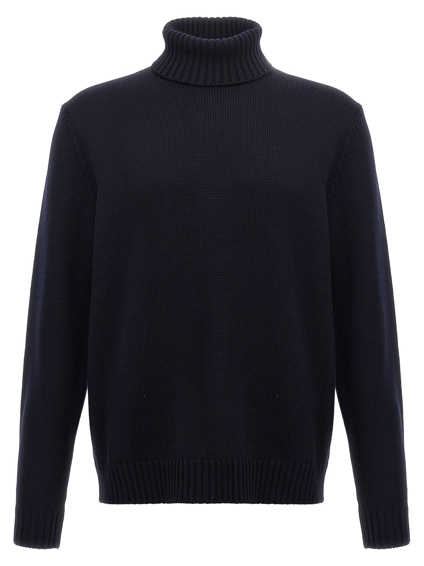 Blue Virgin Wool Cardigan