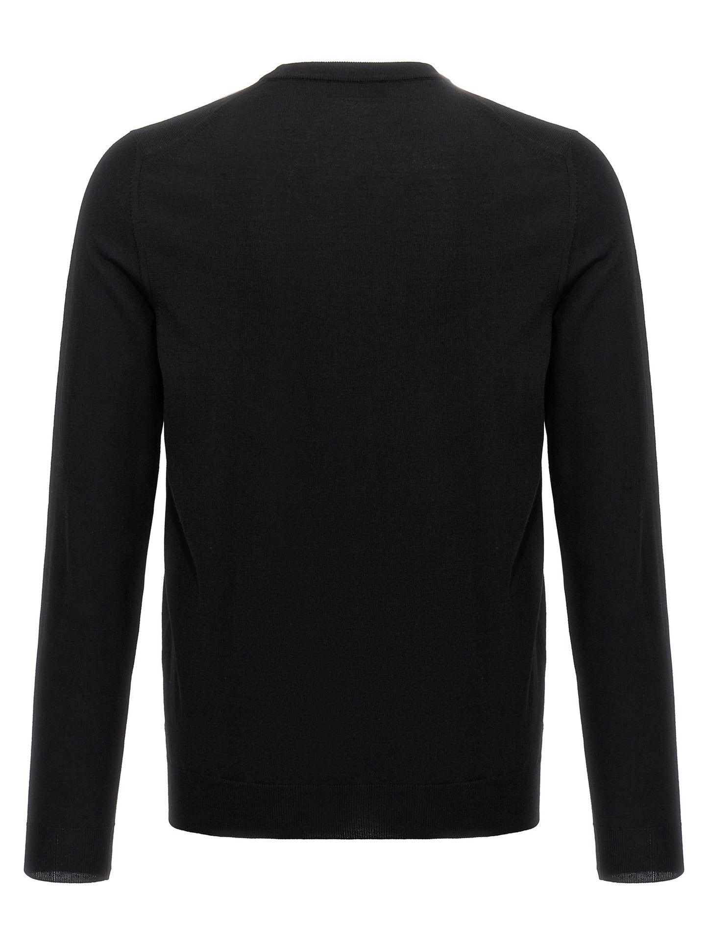 Black Virgin Wool Cardigan