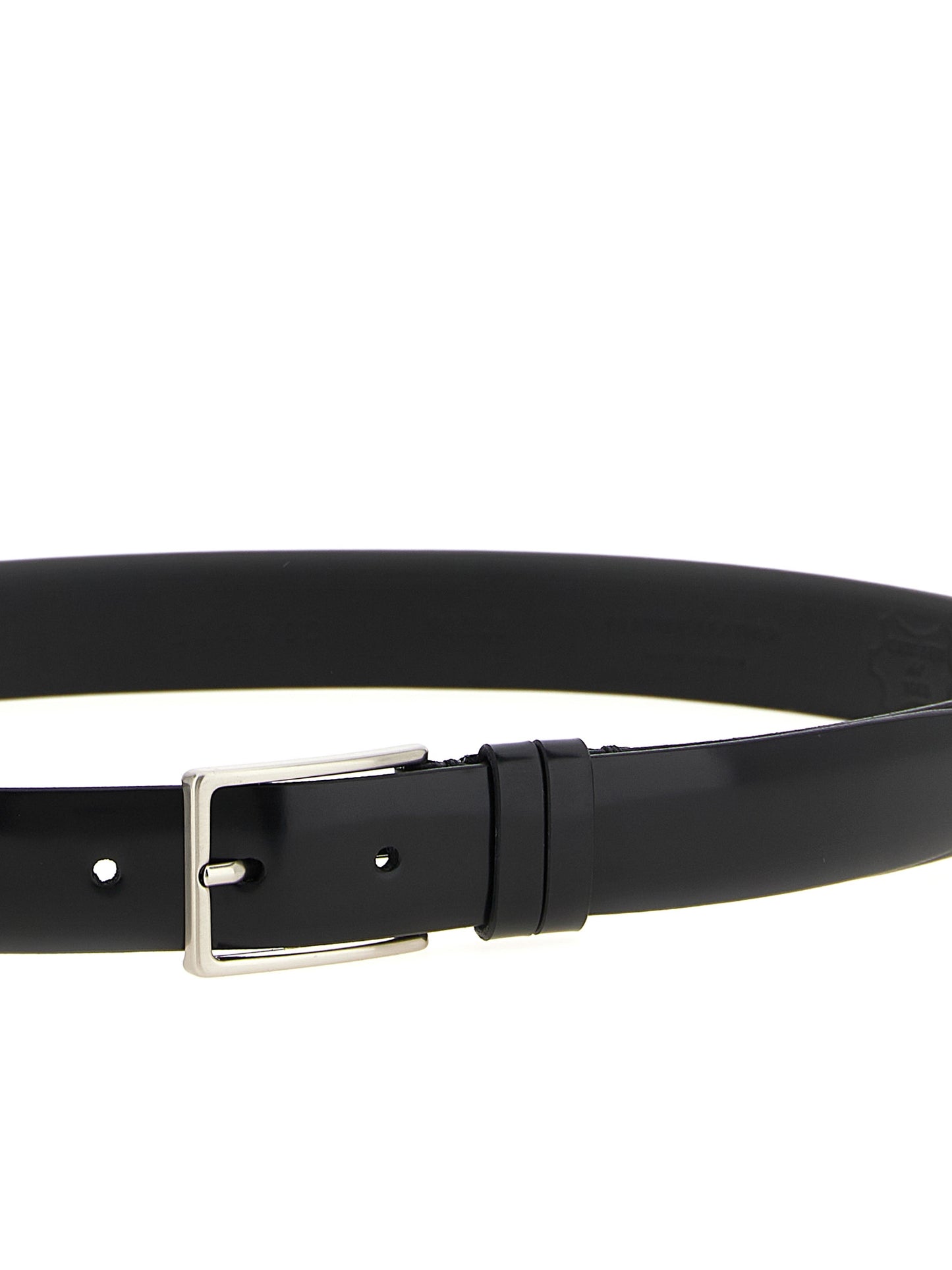 Black Leather Regular Belt