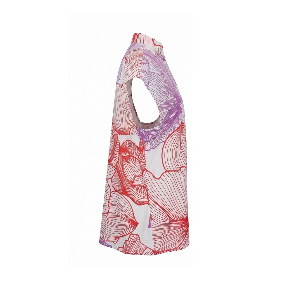 Red Cotton Women Shirt