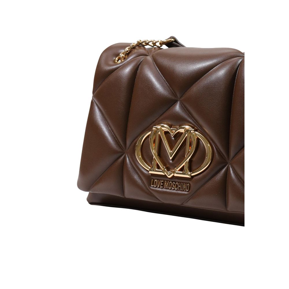 Brown Polyethylene Handbag