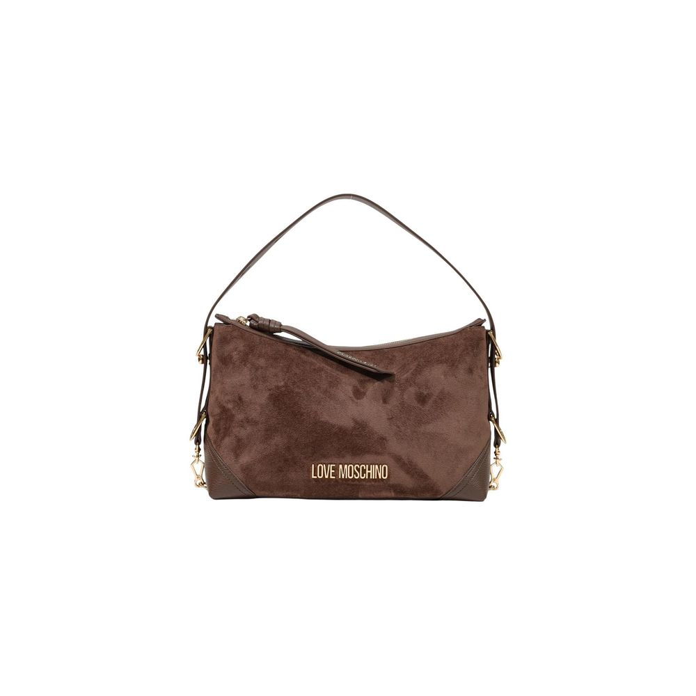 Brown Polyester Handbag
