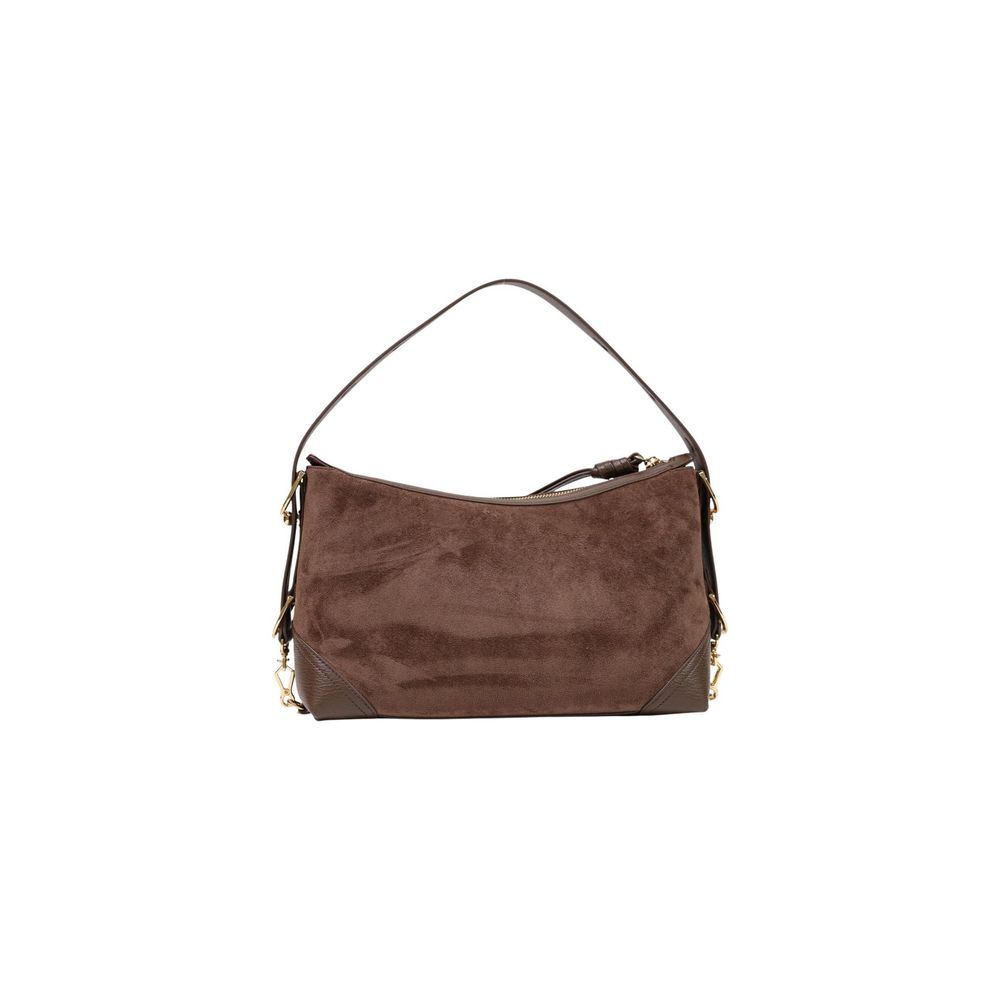 Brown Polyester Handbag