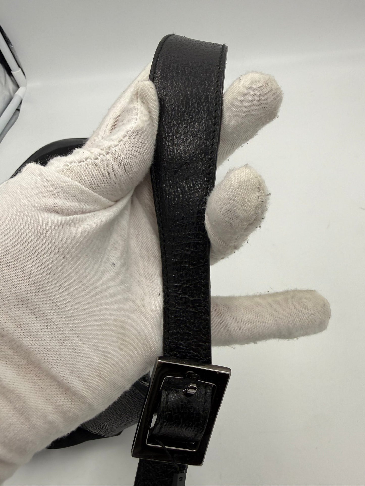 GUCCI JACKIE Leather and Canvas Handbag
