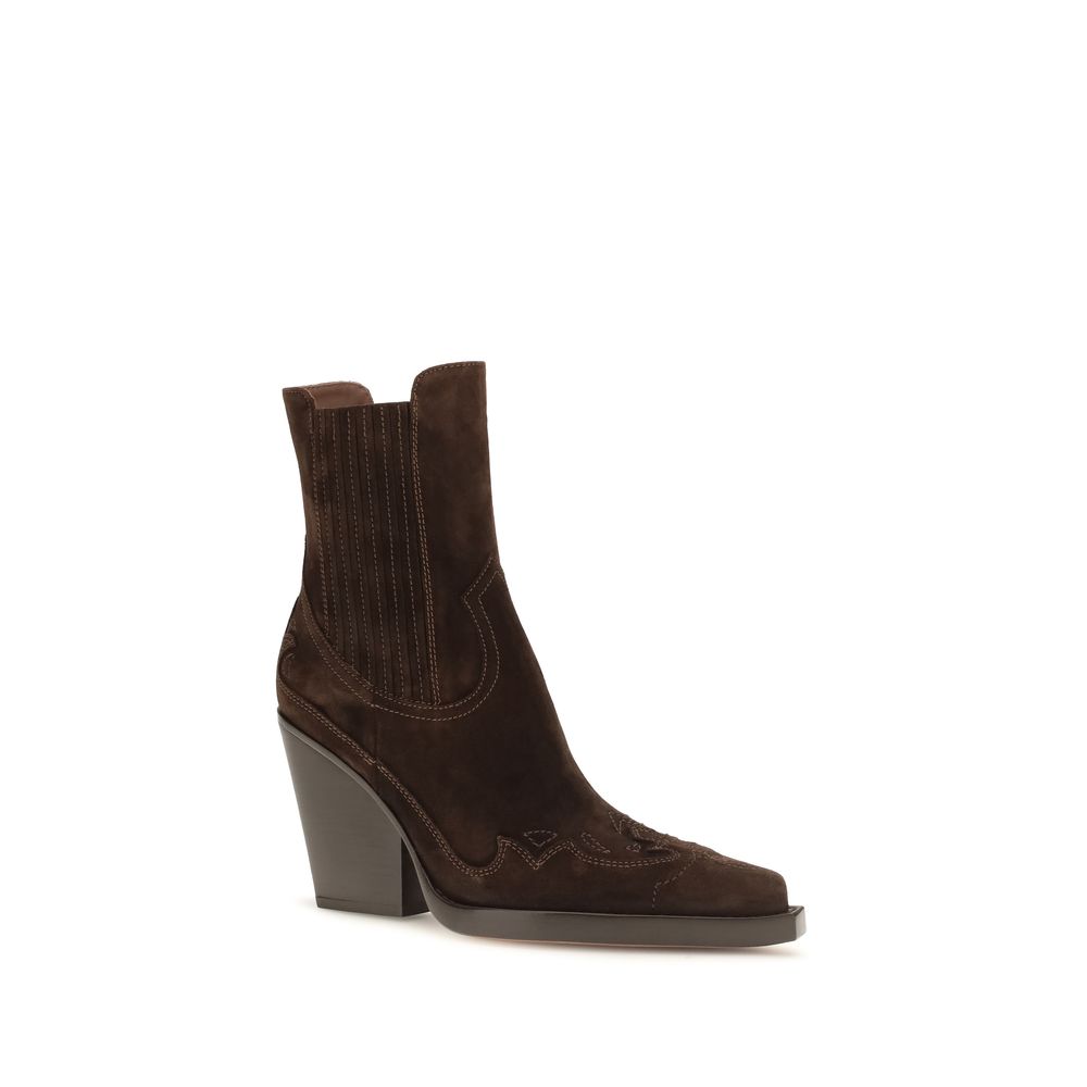 Brown Calf Leather Bos Taurus Ankle Boots