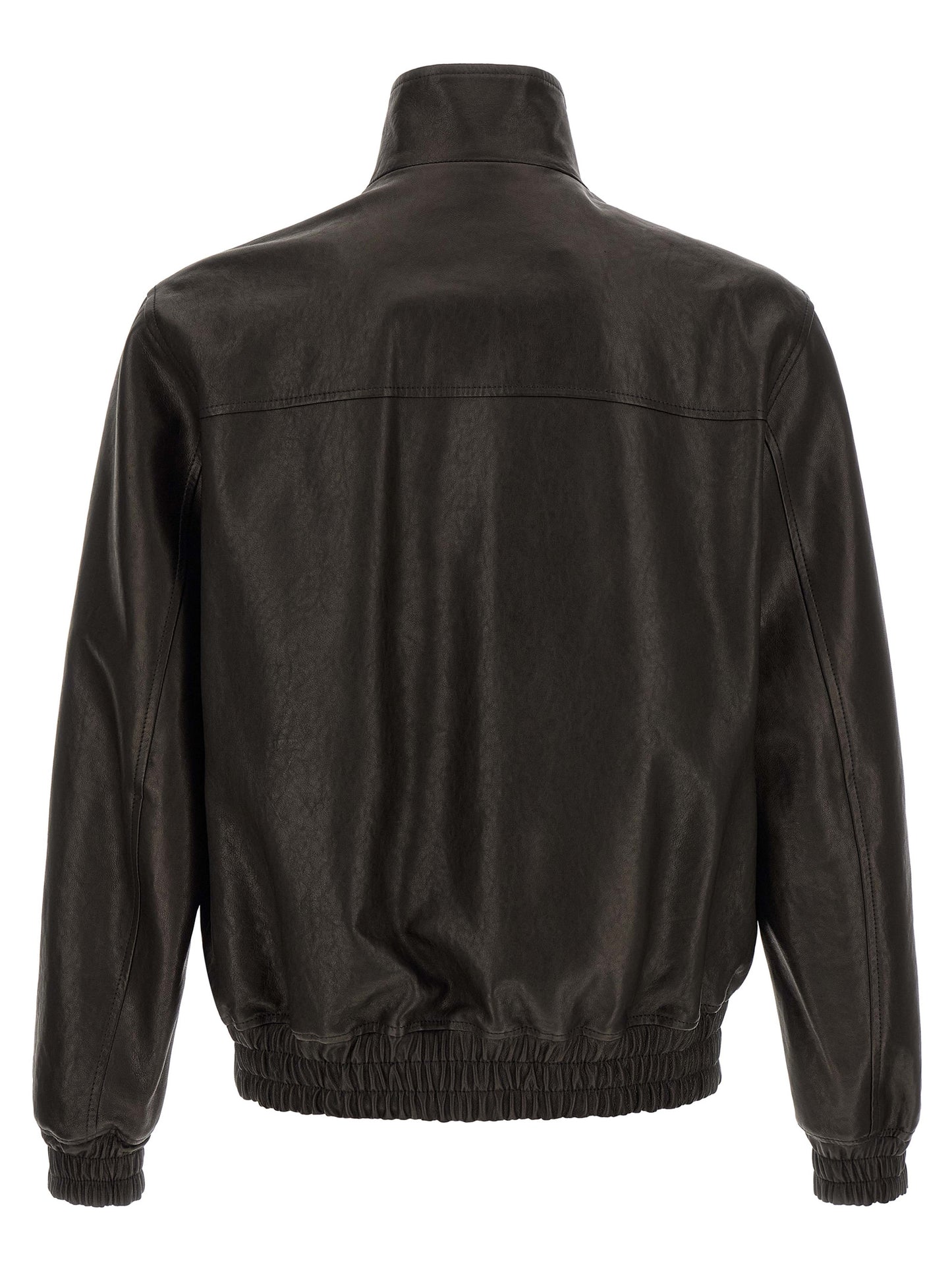 Black Calfskin Leather Jacket