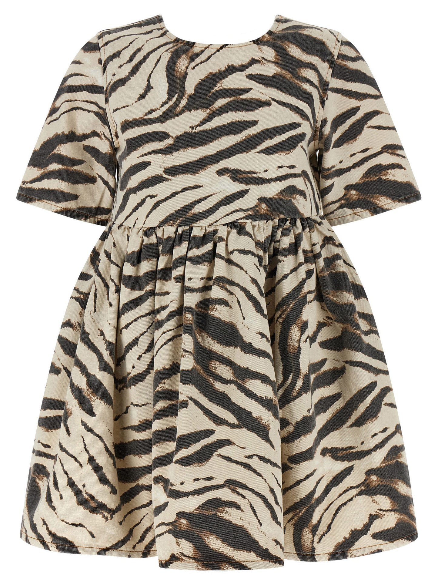 Multicolor Organic Cotton Short Dress