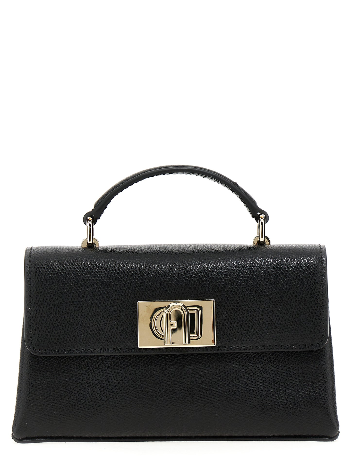 Black Leather Crossbody Bag