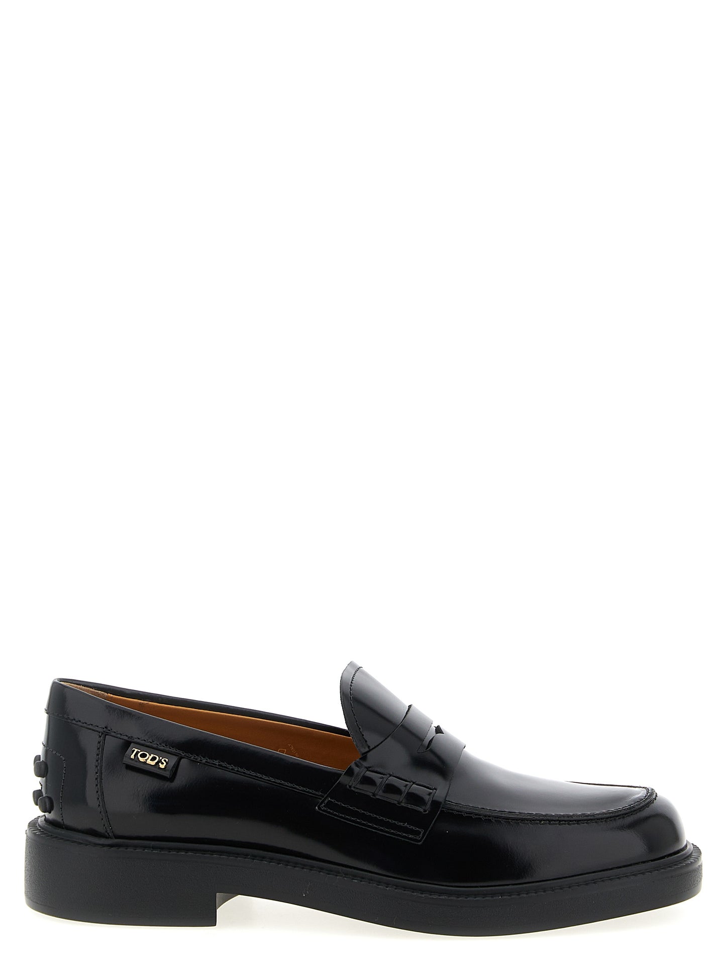 Black Calfskin Slip-On Loafers